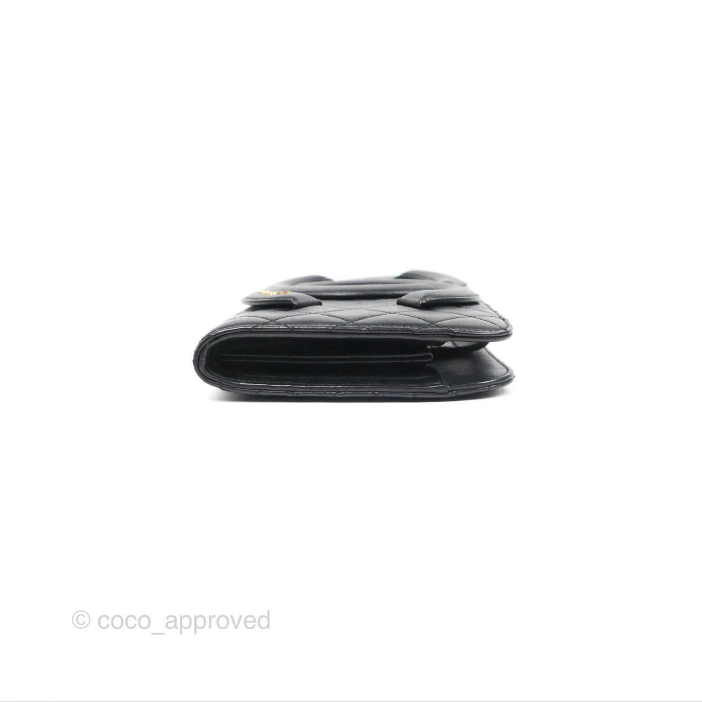 Chanel Coco Midnight Clutch Black Lambskin Gold Hardware