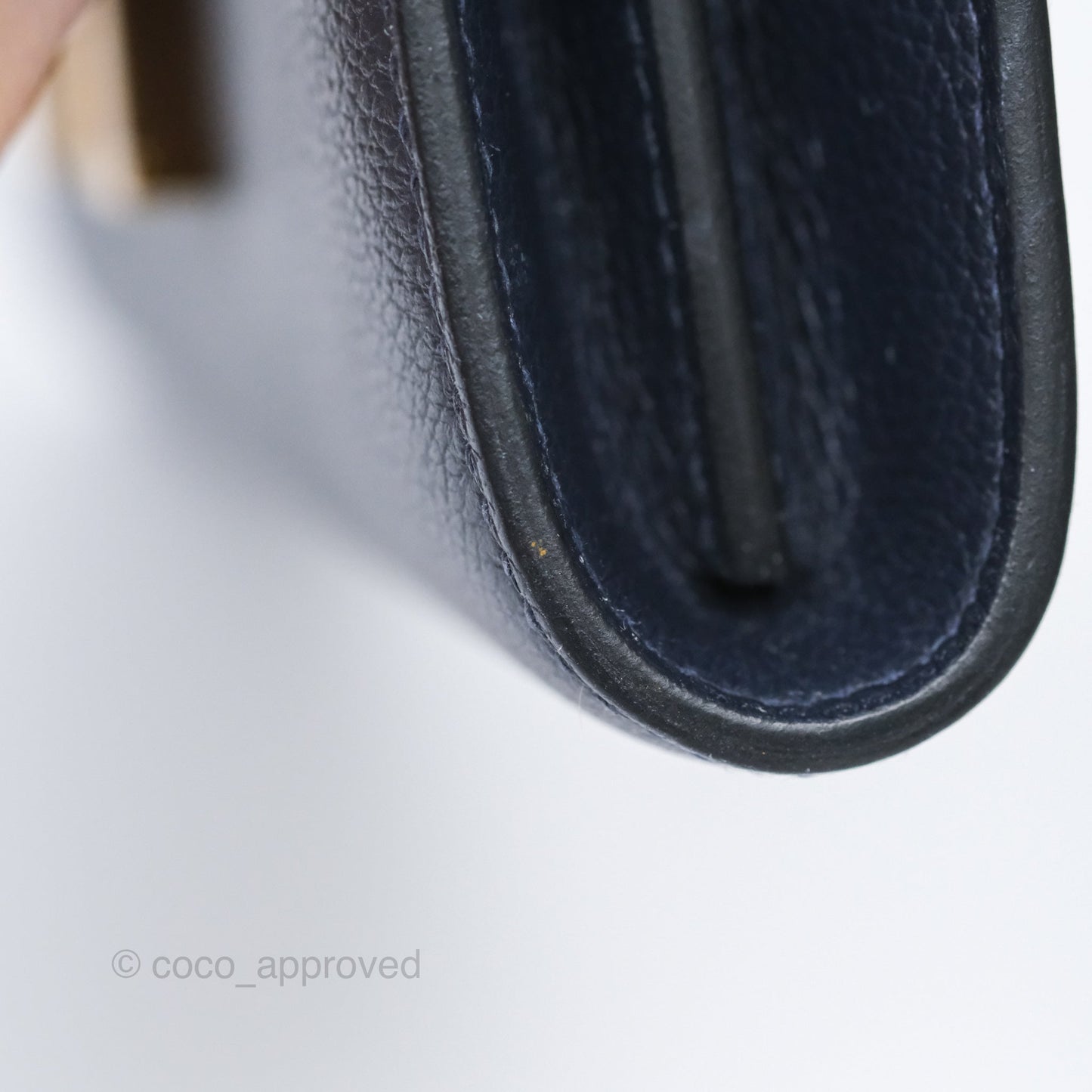 Hermès Constance Long To Go Wallet Blue Nuit 2Z Evercolor Gold Hardware