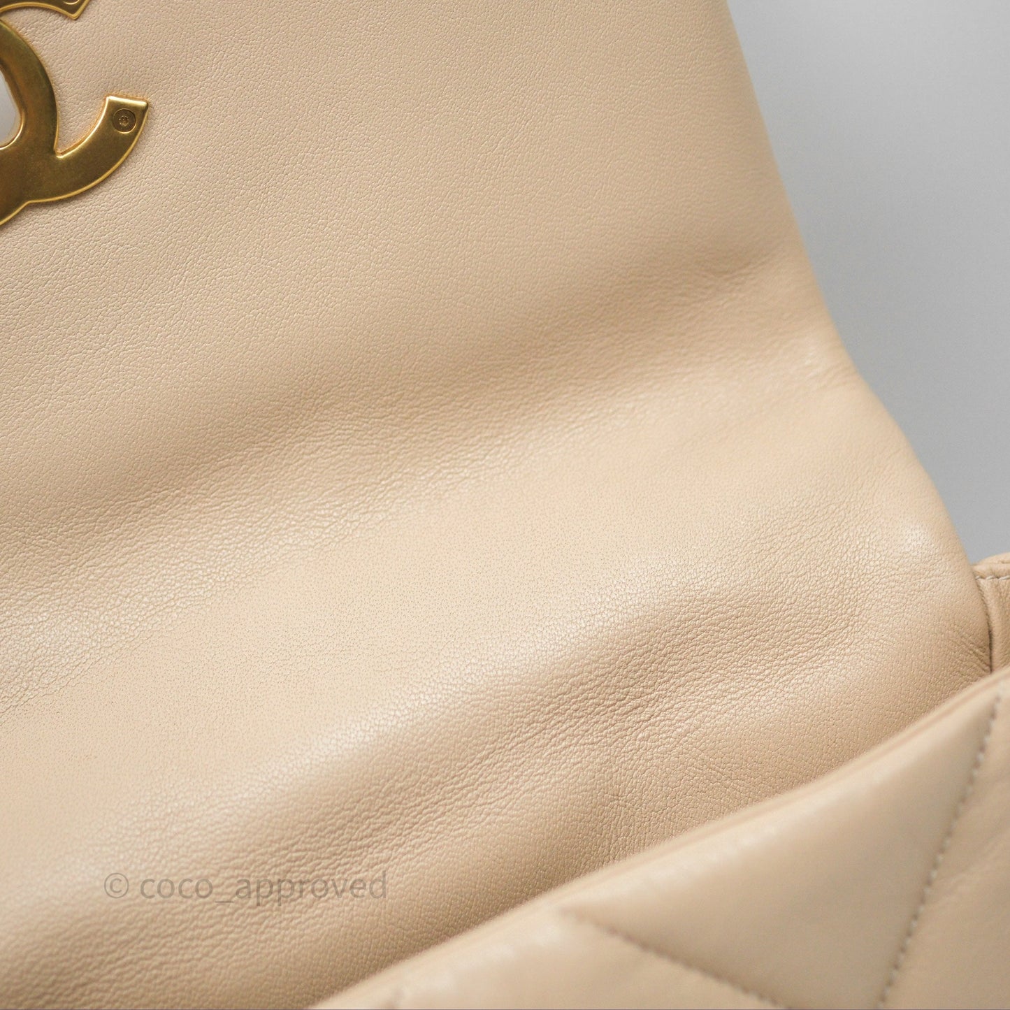 Chanel 19 Small Beige Mixed Hardware