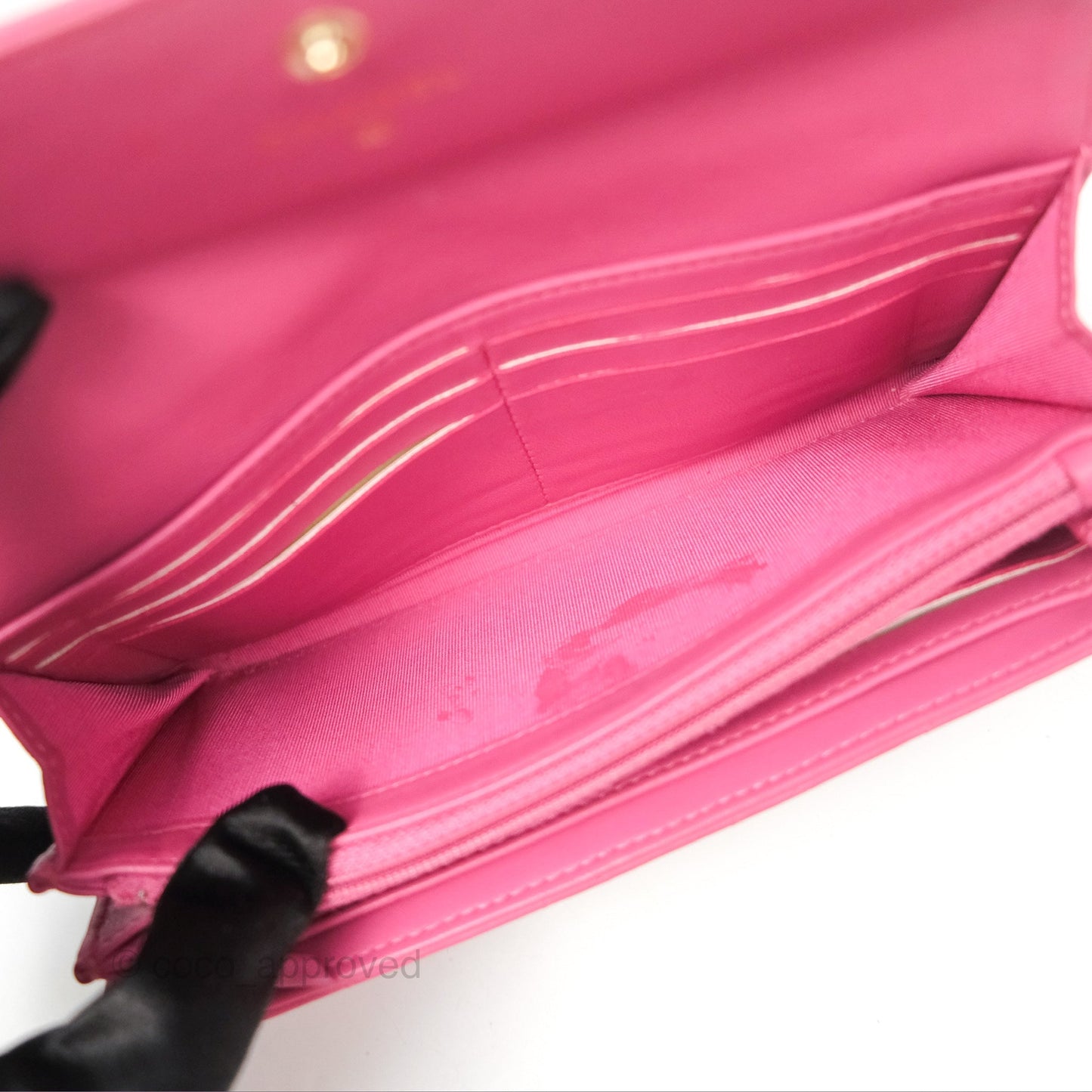 Chanel Classic Quilted Long Wallet Pink Lambskin Gold Hardware