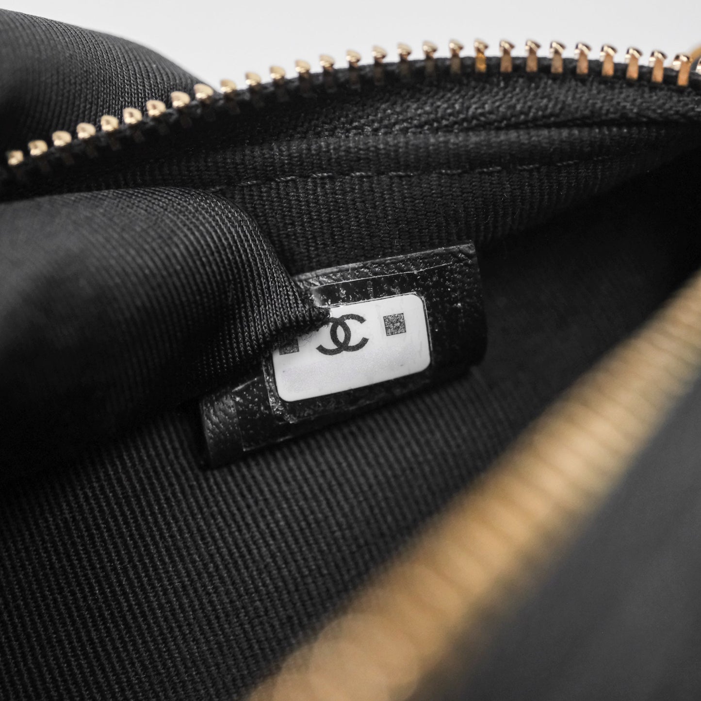 Chanel Hobo with Chain Brown Suede/ Black Calfskin Gold Hardware