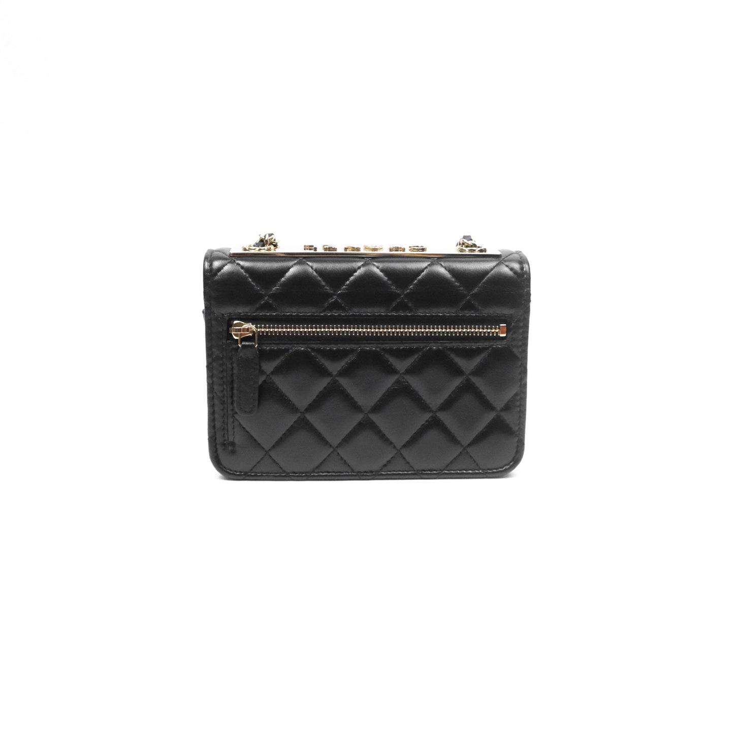 Chanel Mini Trendy WOC Black Lambskin Gold Hardware