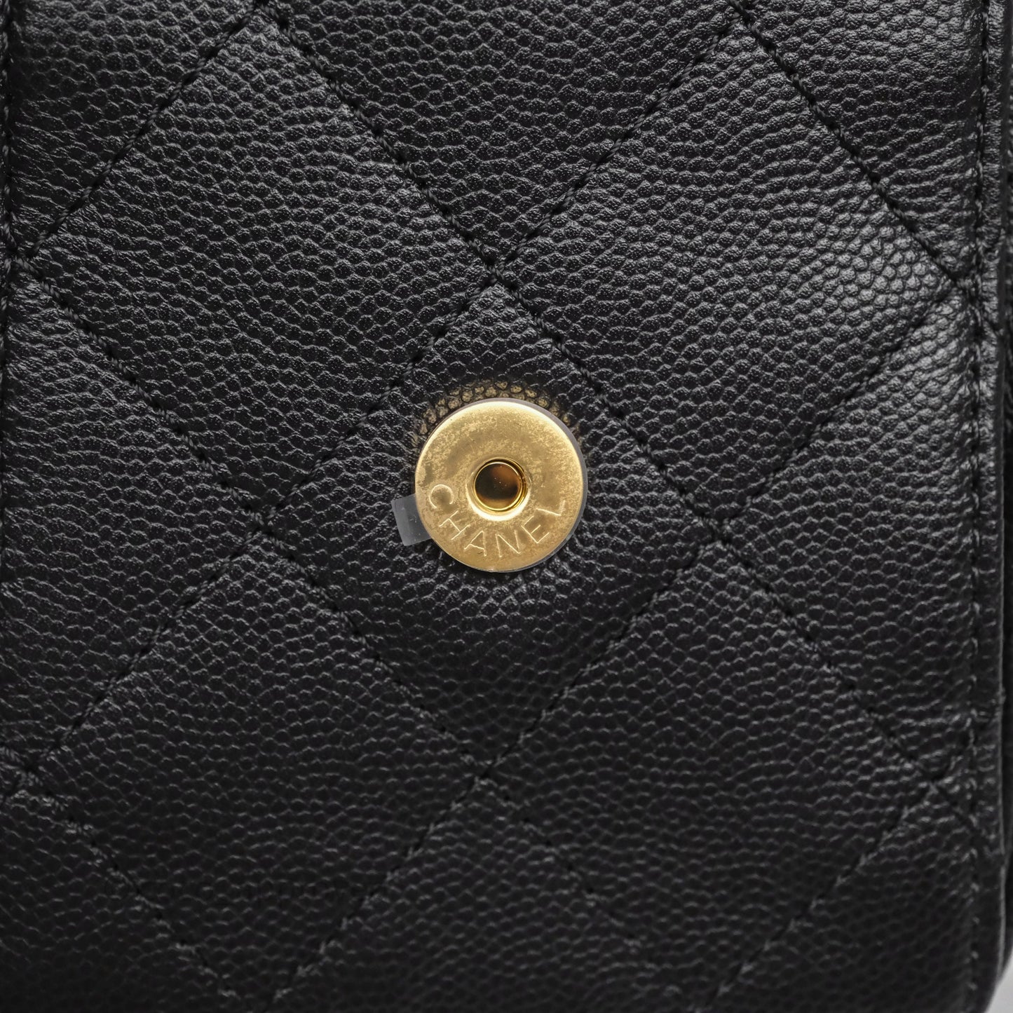 Chanel 25 Mini Bag Black Caviar Gold Hardware