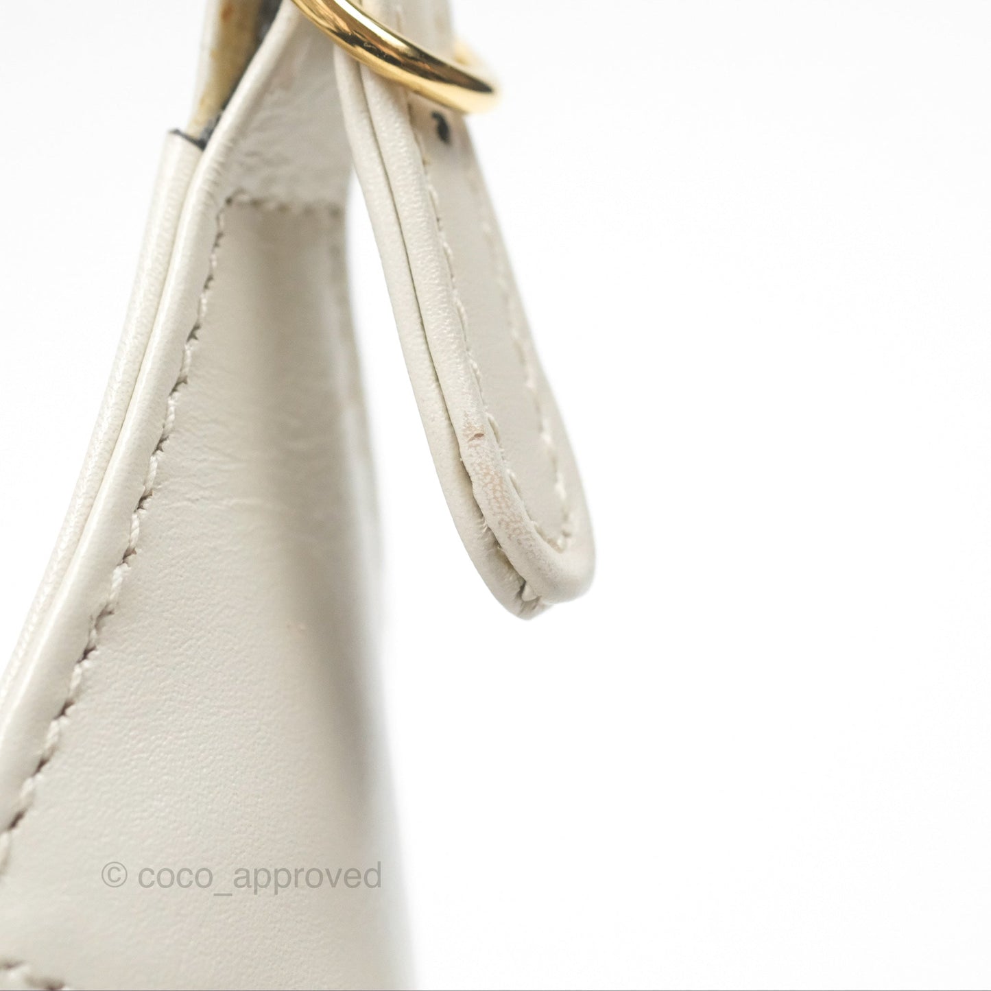 Gucci Jackie 1961 White Mini Shoulder Bag Gold Hardware