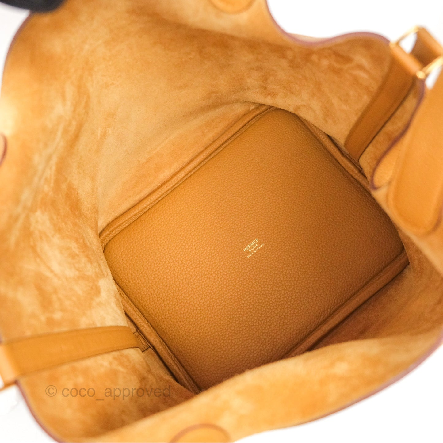 Hermès Picotin 22 Sesame 2S Clemence Gold Hardware