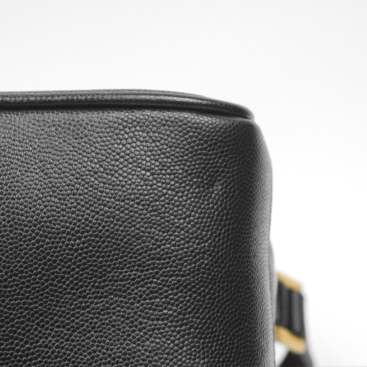 Saint Laurent 80's Vanity Bag Quilted Black Grained Calfskin