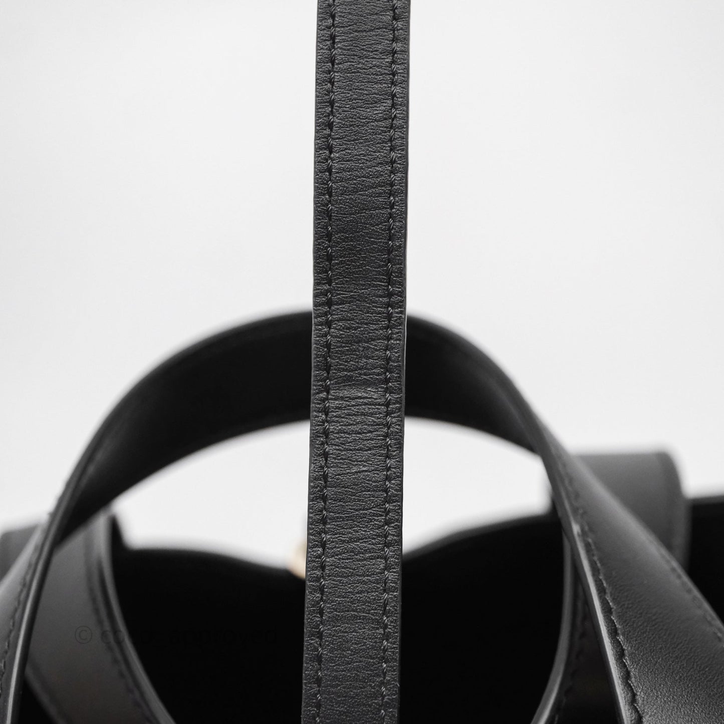 Christian Dior Small Toujours Vertical Tote Bag Black Macrocannage Calfskin Gold Hardware