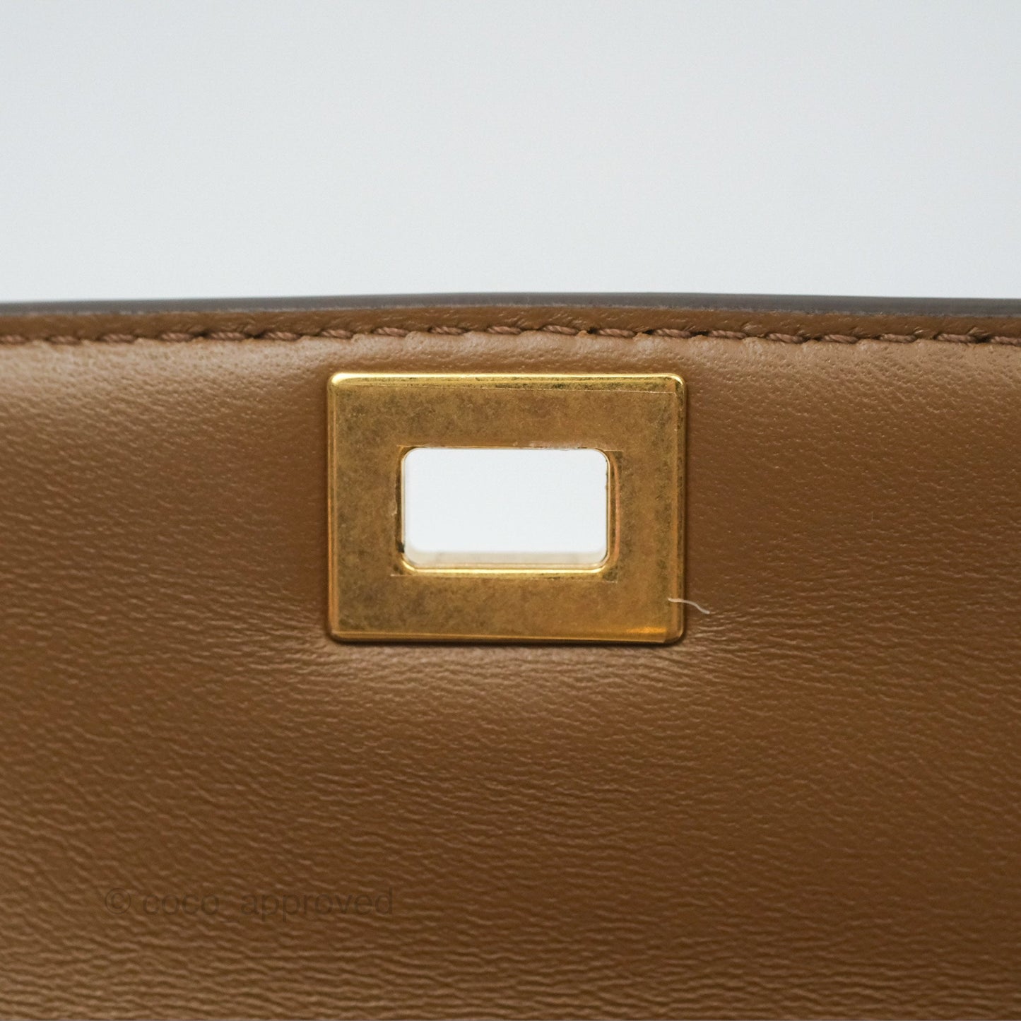 Celine Teen Classic Box Flap Caramel Calfskin