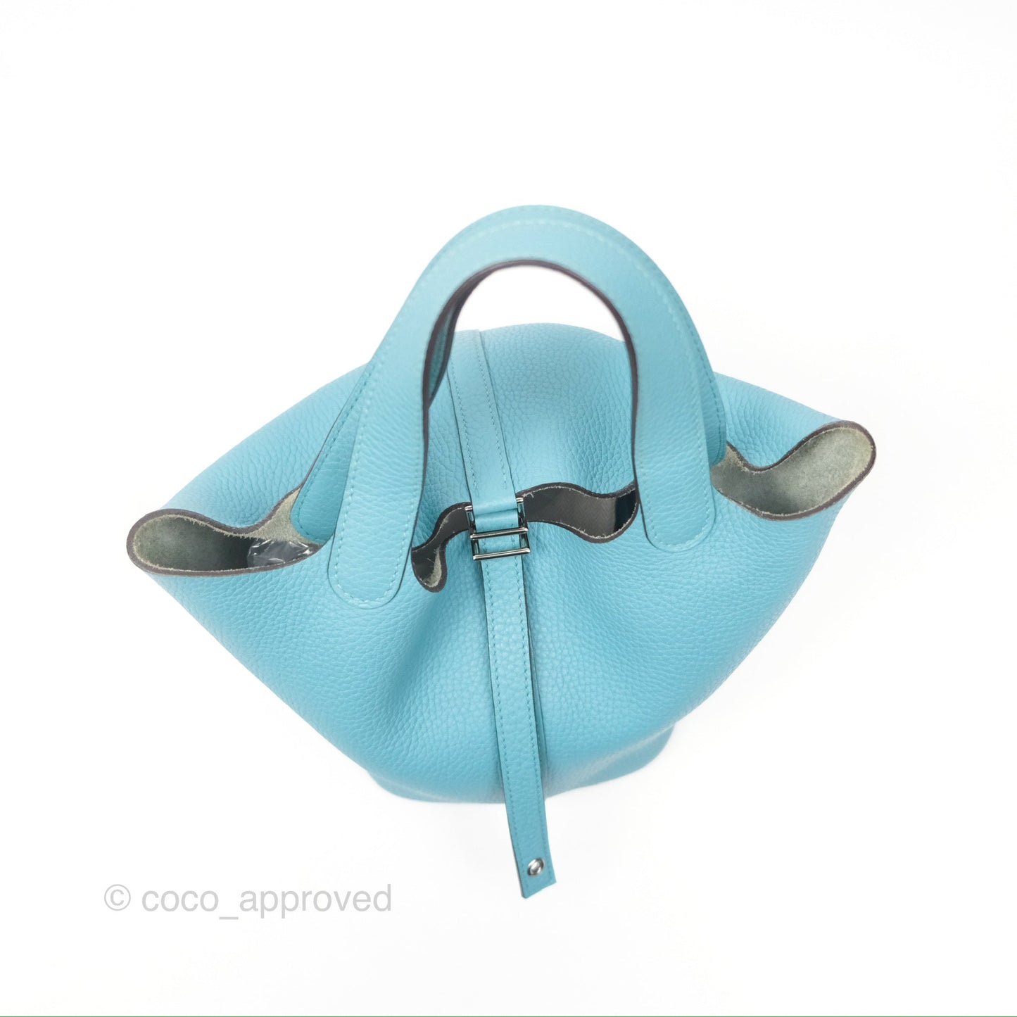 Hermès Picotin Lock 18 Bleu Saint Cyr 3Z Clemence Palladium Hardware