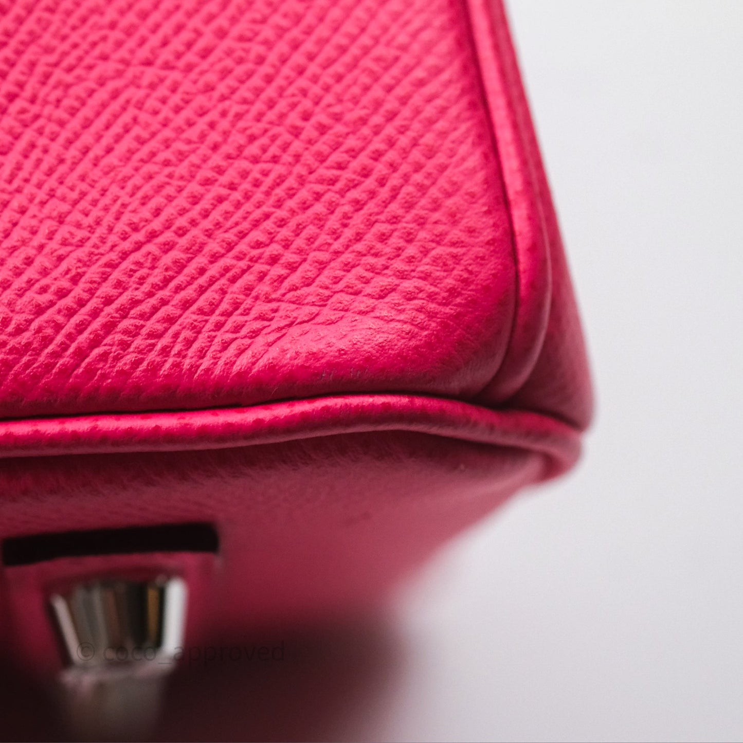Hermès Birkin 30 Framboise 90 Epsom Palladium Hardware