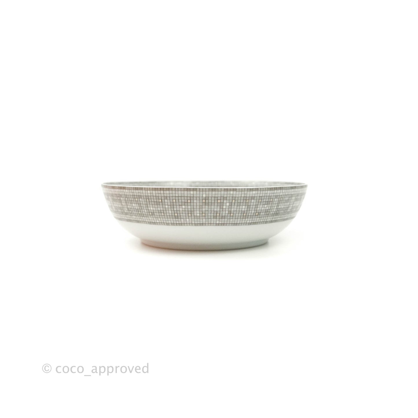 Hermès Calotte Mosaique au 24 platinum Cereal Bowl