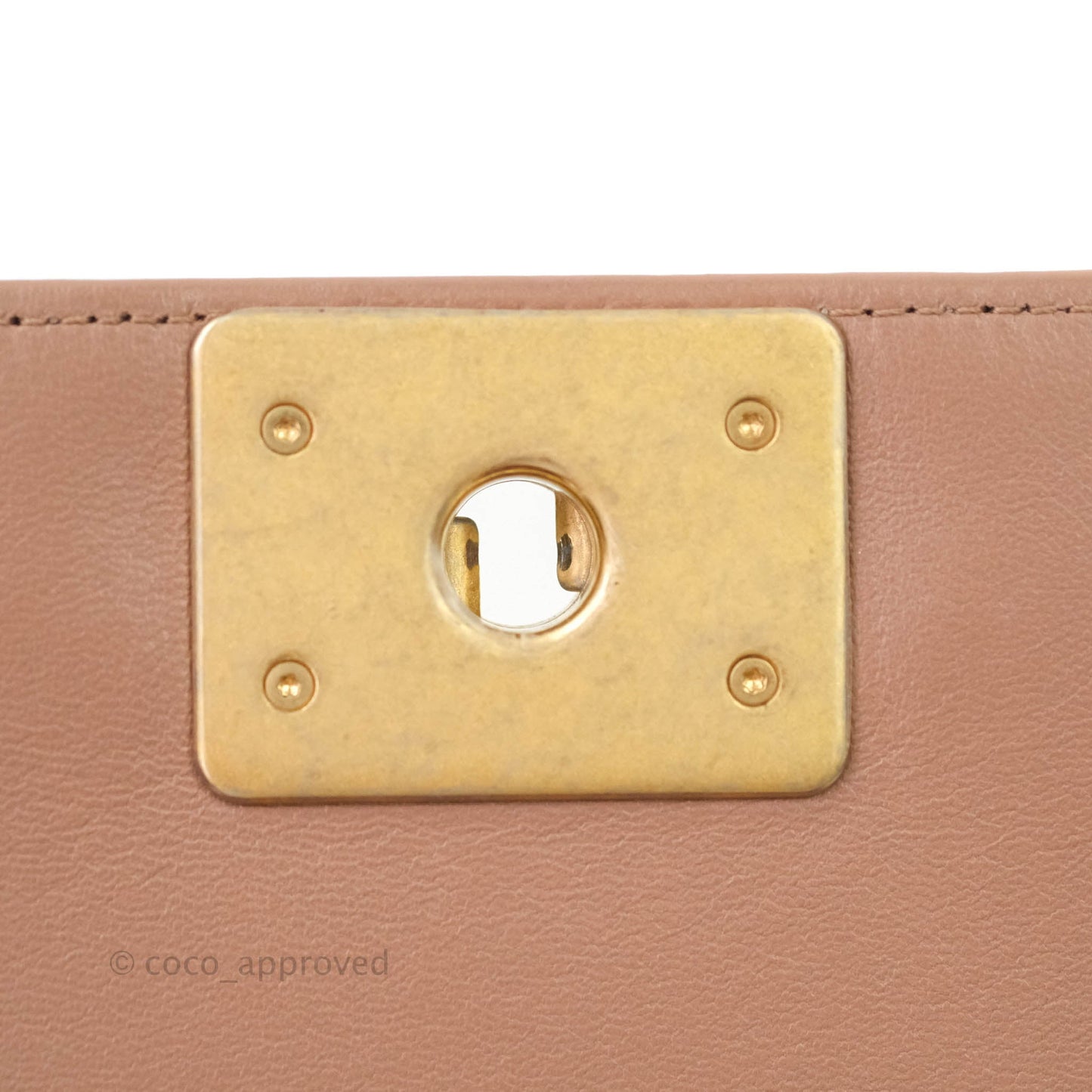 Chanel Quilted Medium Lambskin Boy Flap Pink Aged Gold Hardware