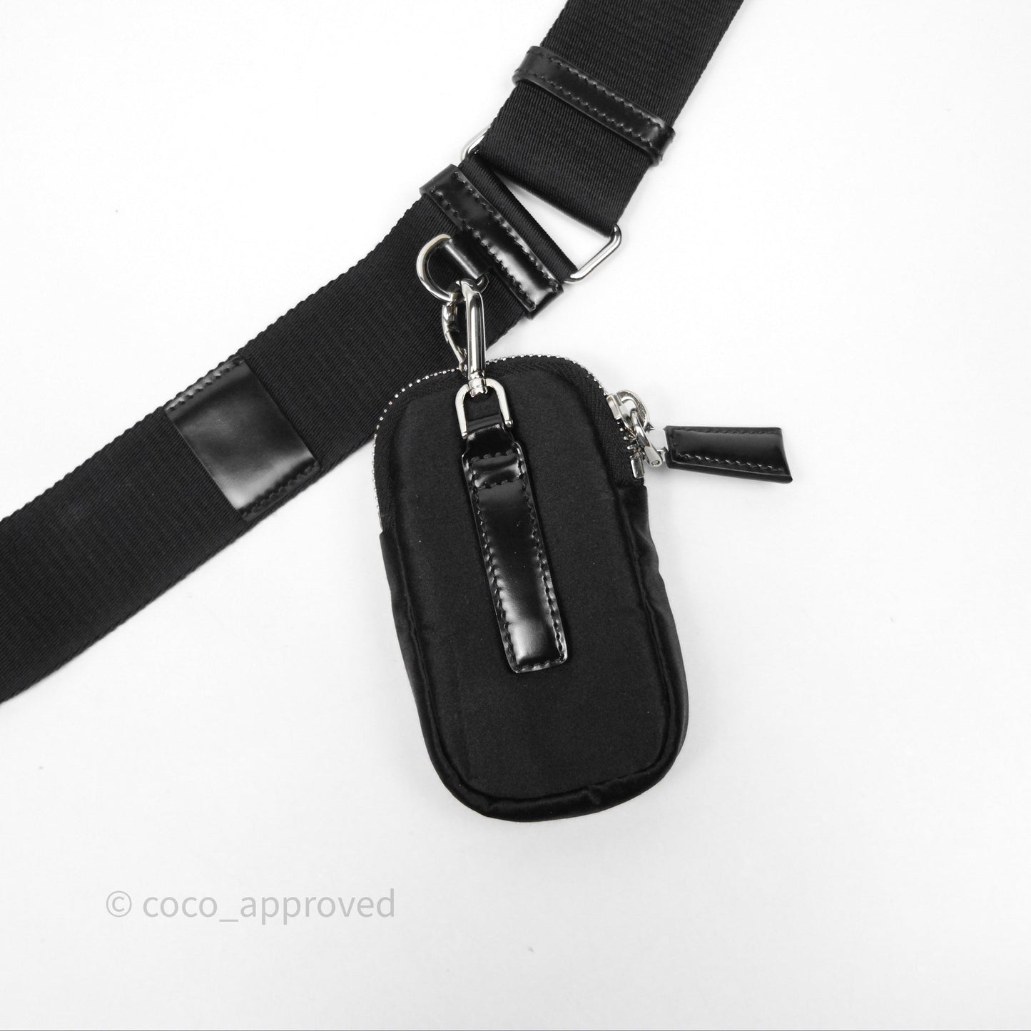Prada Triangle Crystal Bag Black