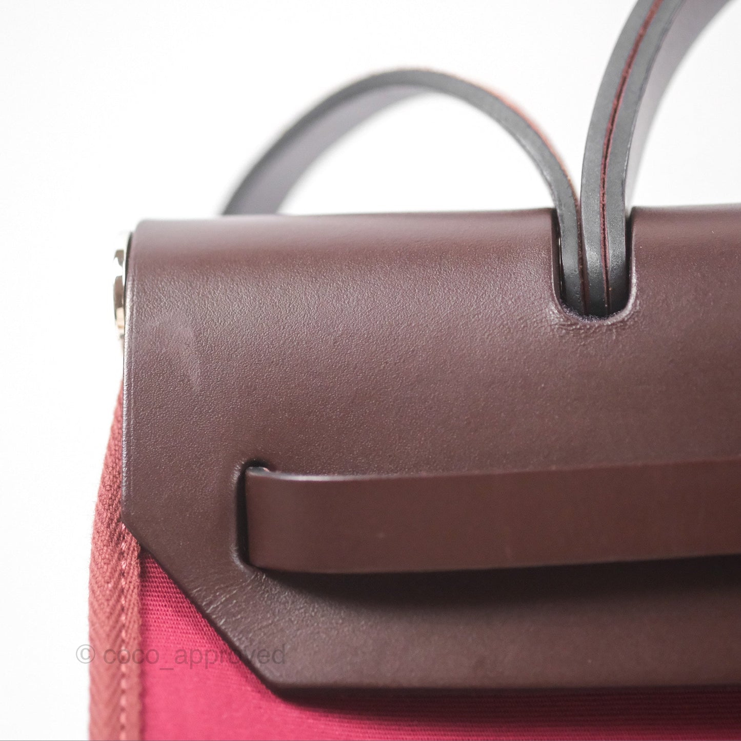 Hermès Herbag Zip 31 Retourne Rose Bubblegum L4/ Rubis B5 Canvas Palladium Hardware