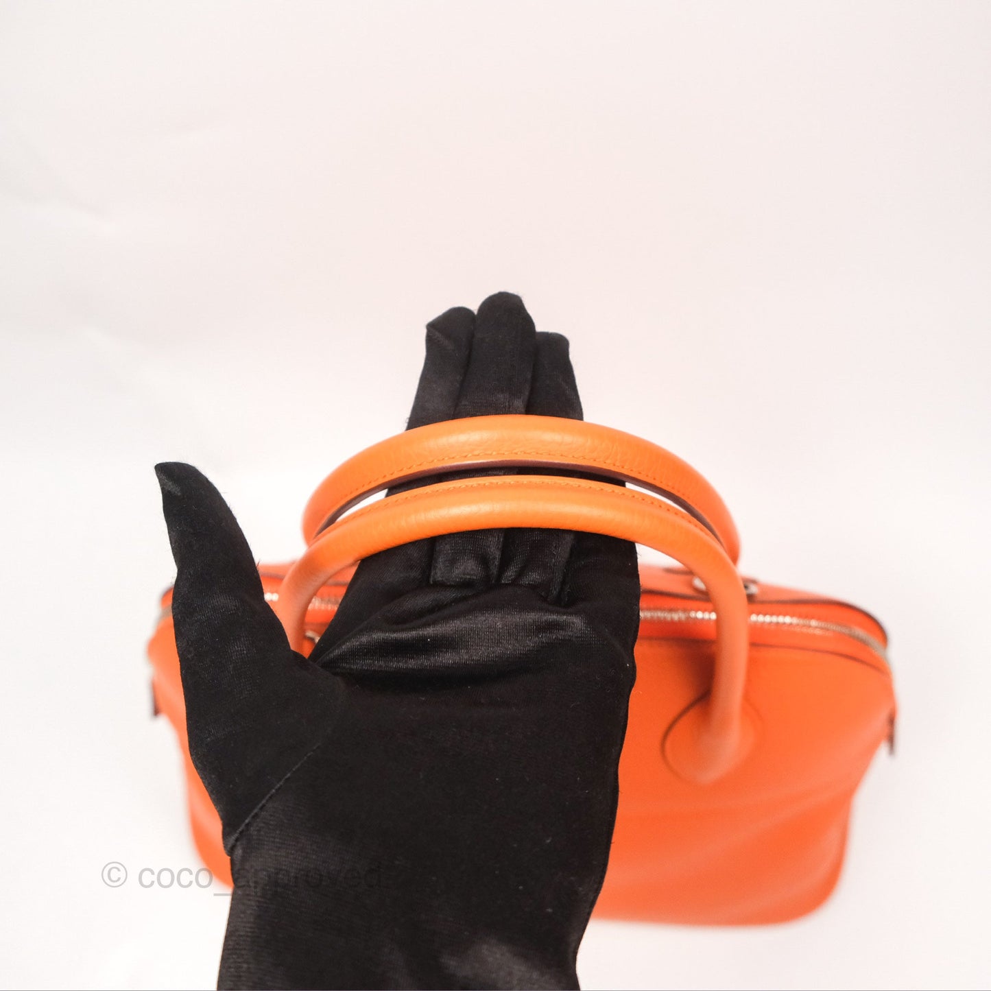 Hermès Bolide 31 Orange H Clemence Palladium Hardware