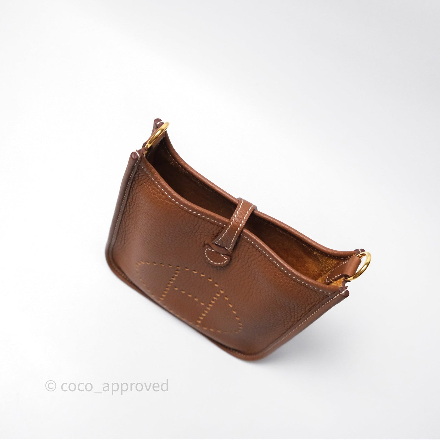 Hermès Mini Evelyne 16 Amazone Gold 37 Clemence Gold Hardware