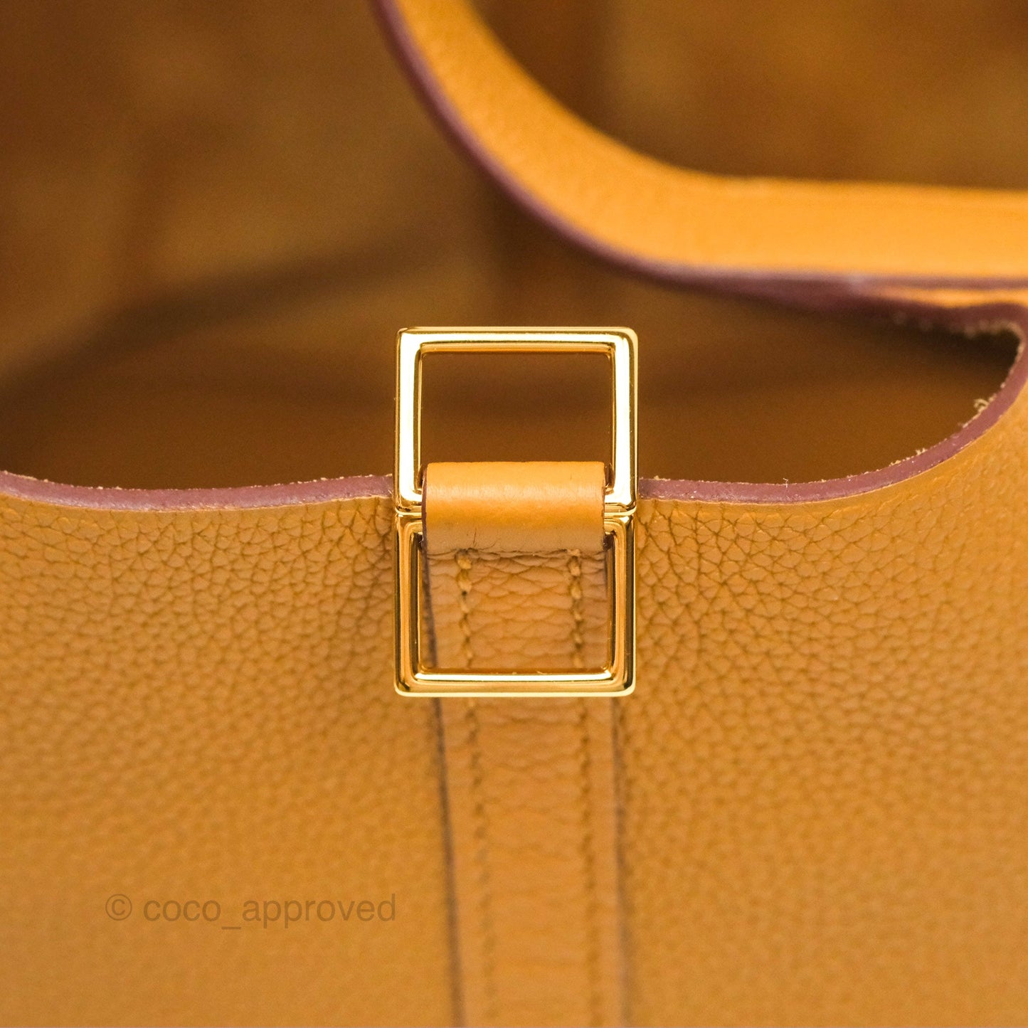 Hermès Picotin 22 Sesame 2S Clemence Gold Hardware