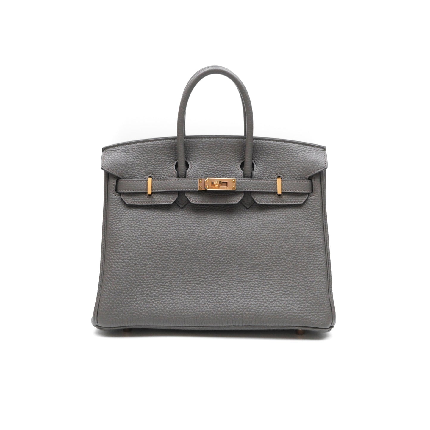 Hermès Birkin 25 Retourne Etain 8F Togo Rose Gold Hardware