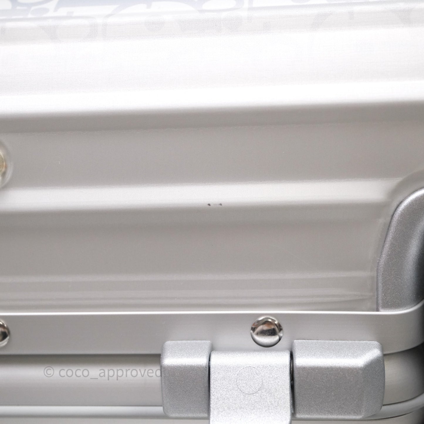 Dior x Rimowa Carry-On Suitcase Gradient Blue Dior Oblique Aluminum