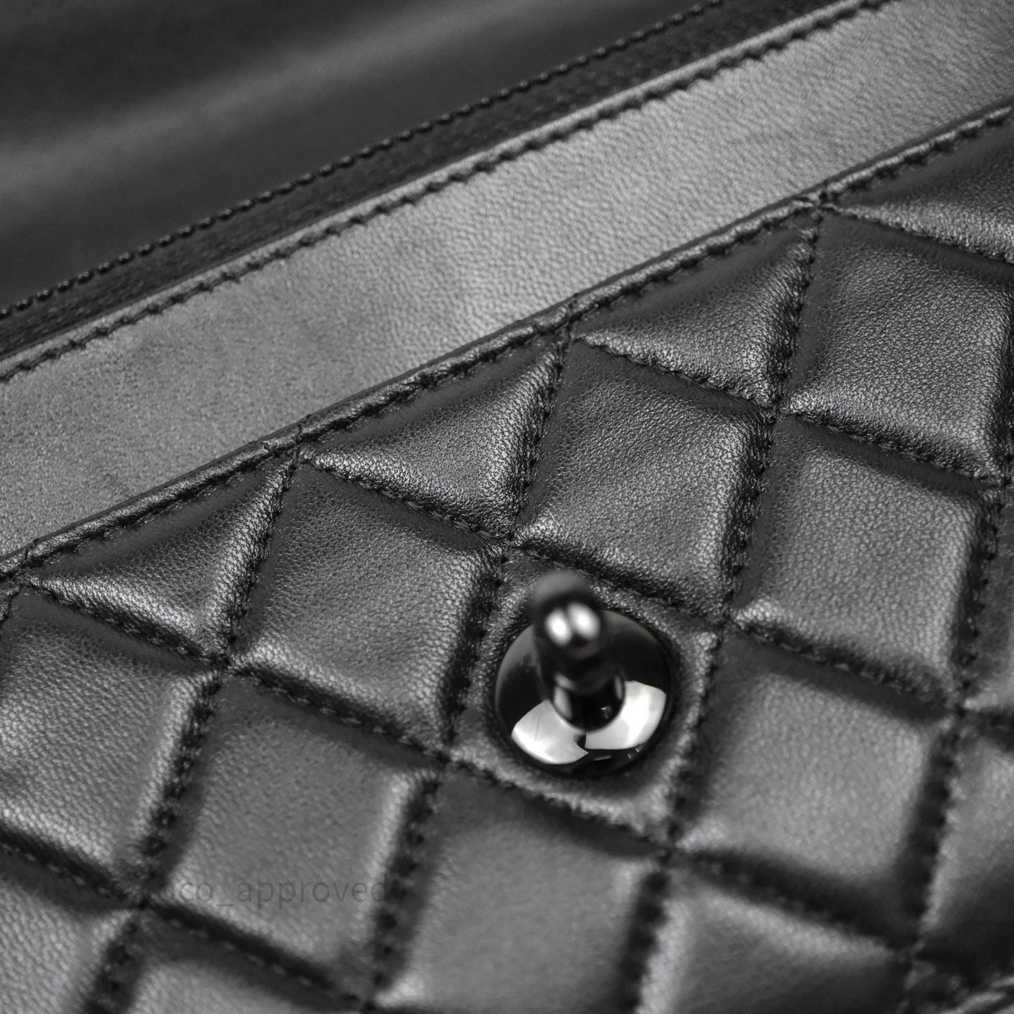 Chanel Quilted Trendy CC WOC Wallet On Chain So Black Lambskin