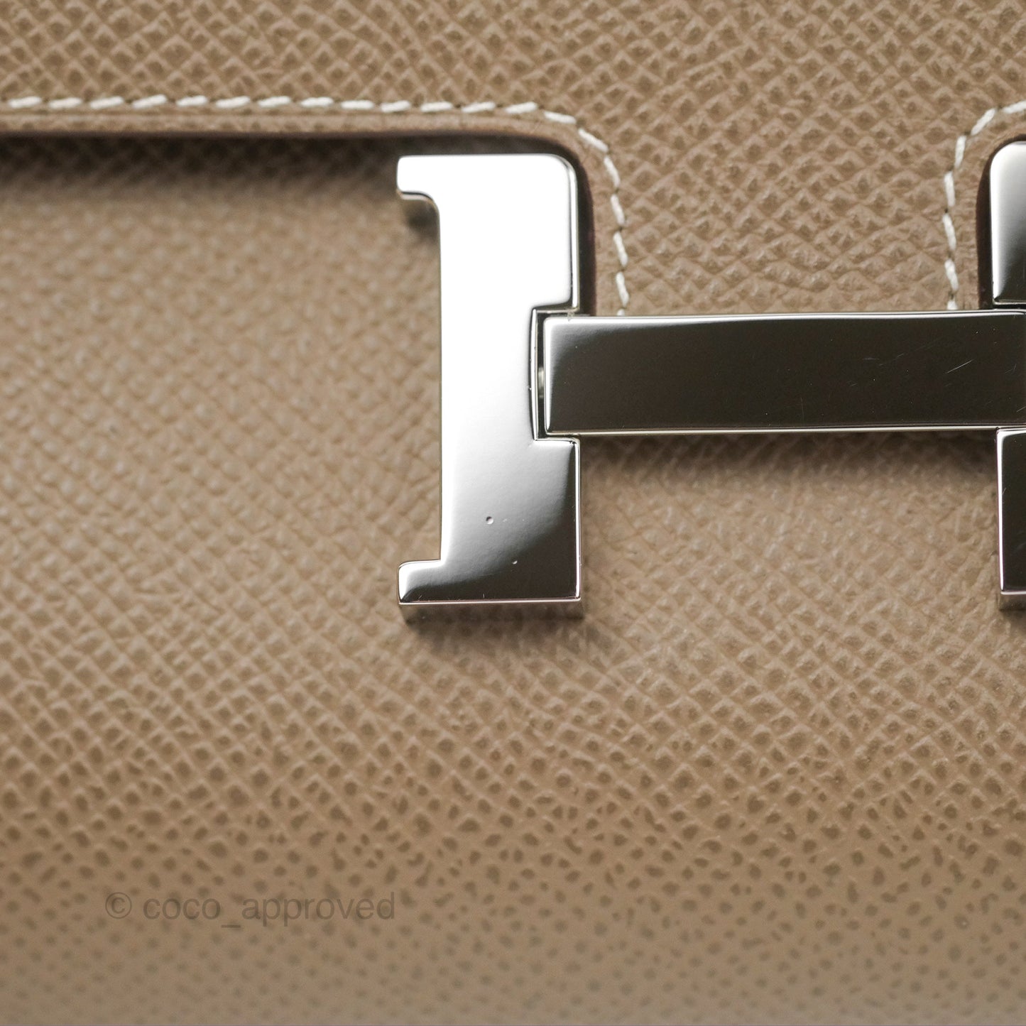 Hermès Constance To Go Wallet Etoupe Epsom Palladium Hardware