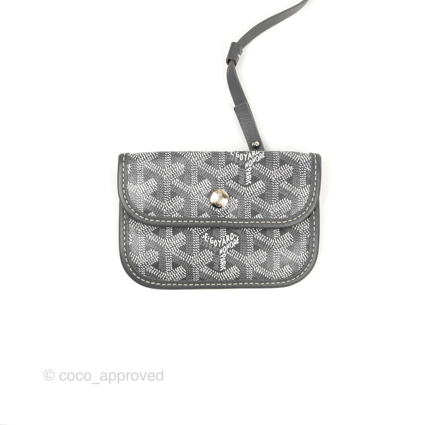 Goyard Anjou Mini Bag Goyardine Canvas Grey