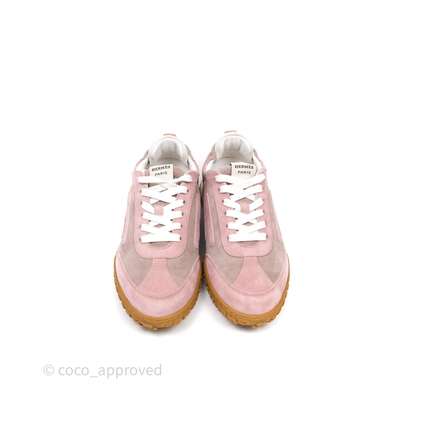 Hermès Jet Sneaker Rose Cancan /Rose Aquarelle Size 38