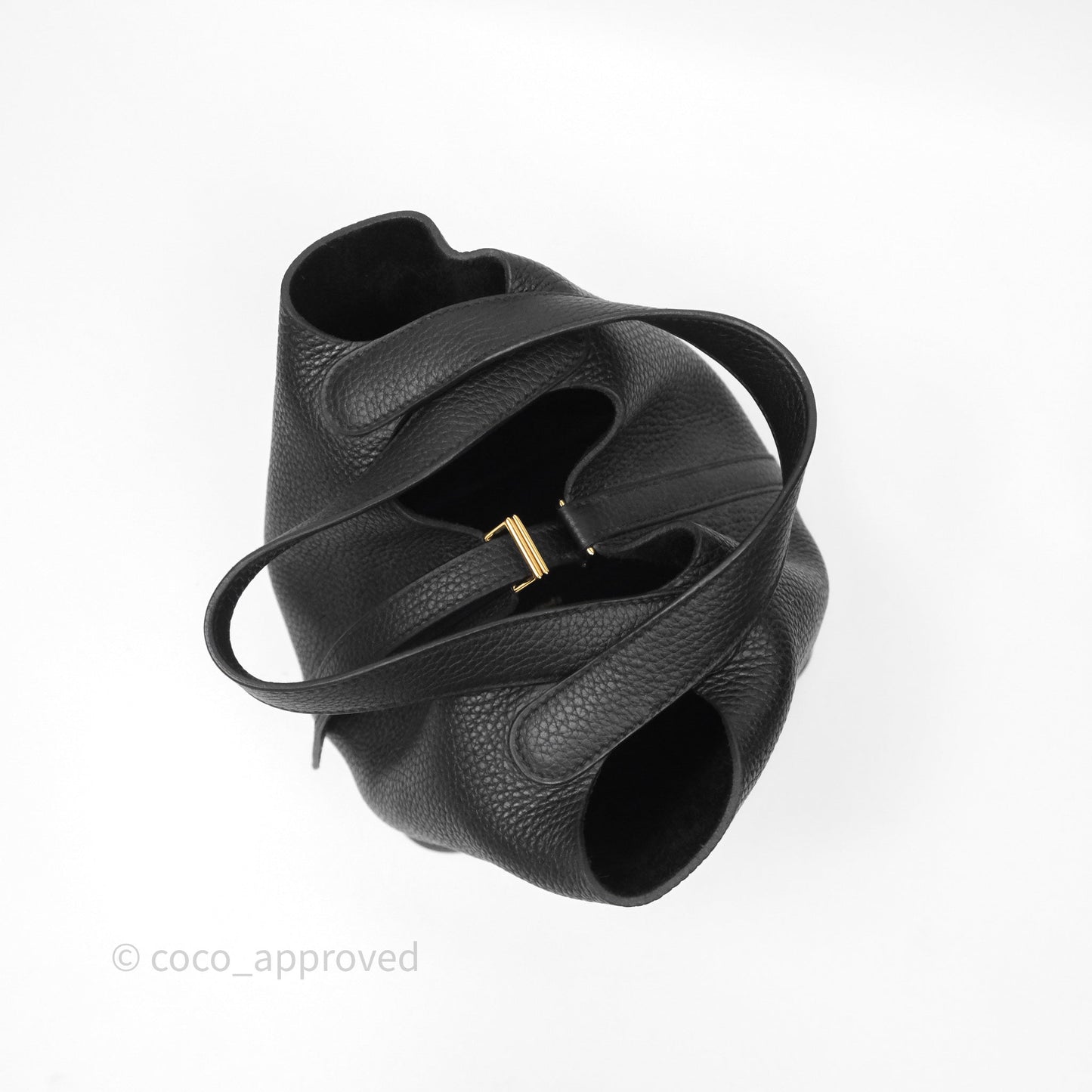 Hermès Picotin 18 Black Noir 89 Clemence Gold Hardware