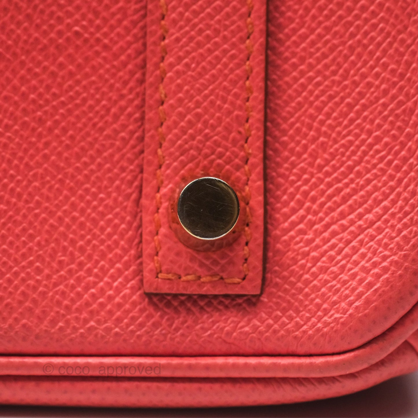 Hermès Birkin 30 Retourne Flamingo I5 Epsom Gold Hardware