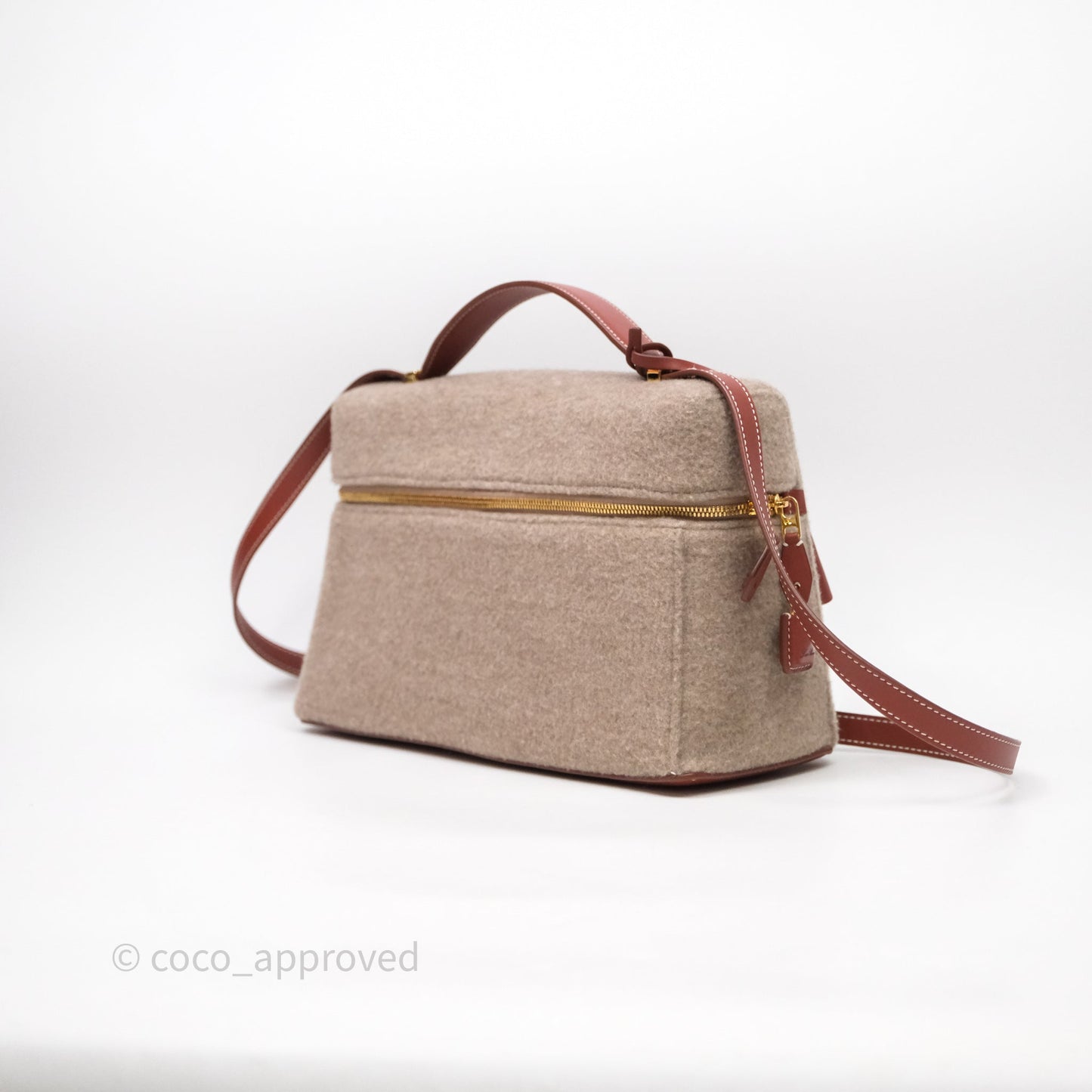 Loro Piana Extra Bag L27 Natural Brown/Deep Kummel Cashmere