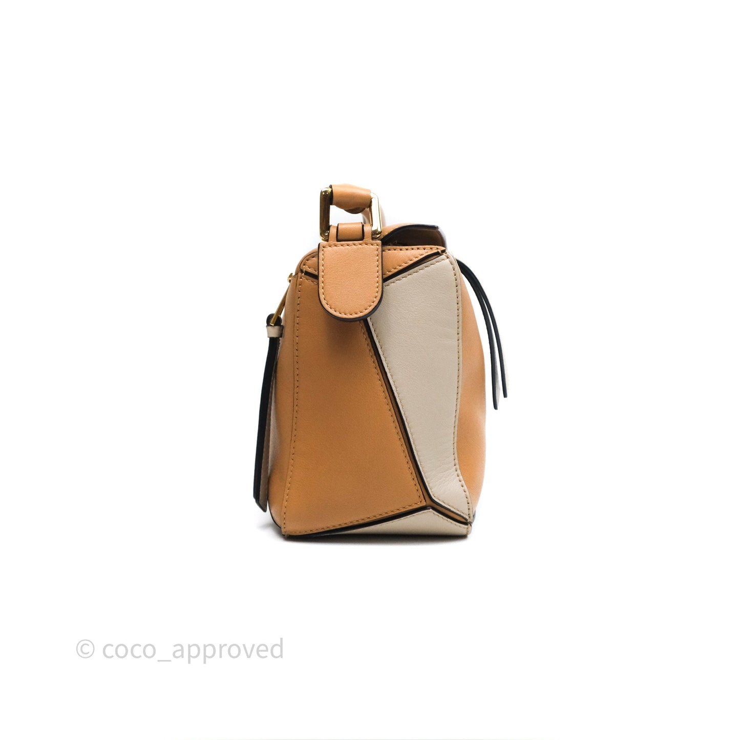 Loewe Small Puzzle Bag Warm Desert & Mink Two Tone Calfskin