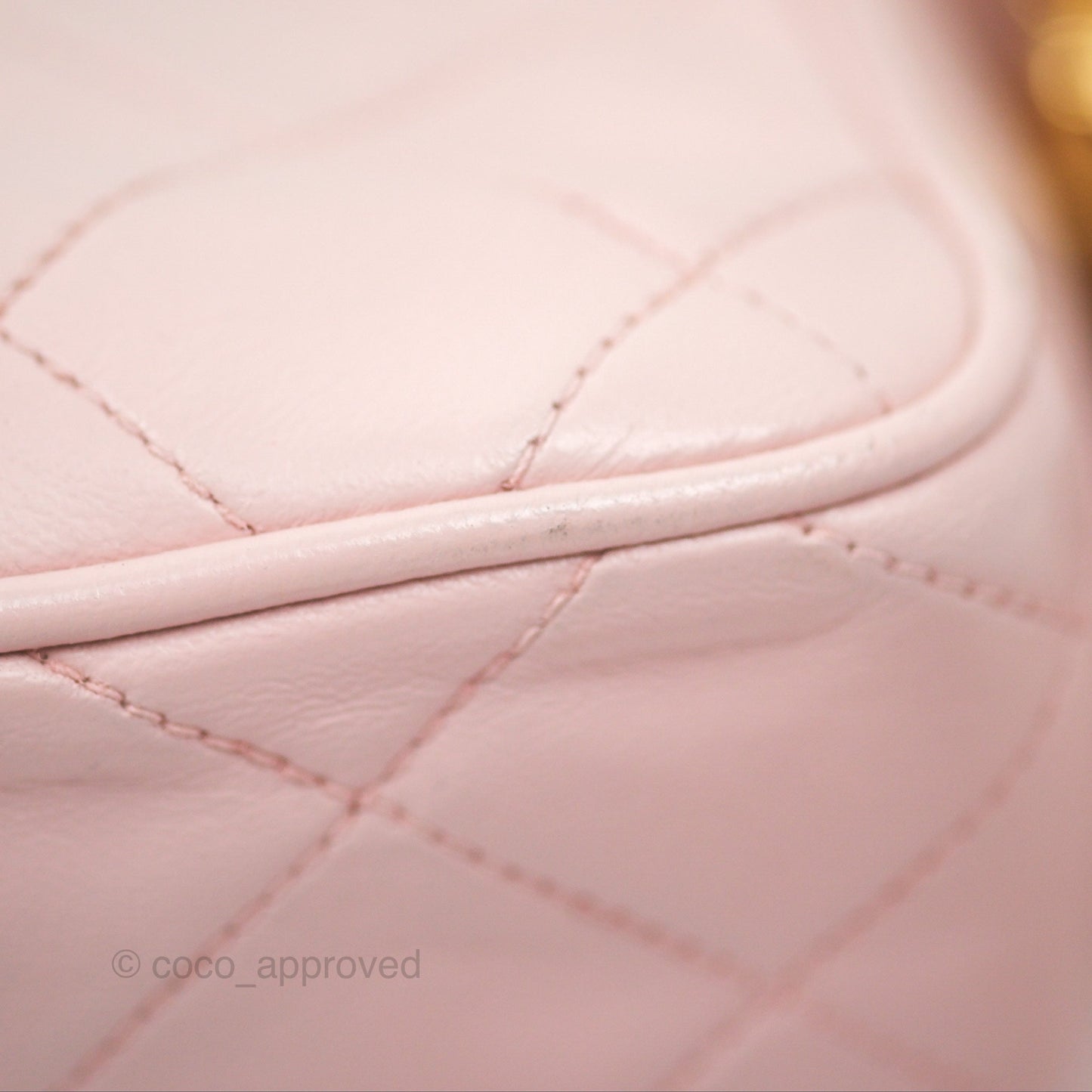 Chanel Vintage Camera Bag Pink Lambskin Gold Hardware