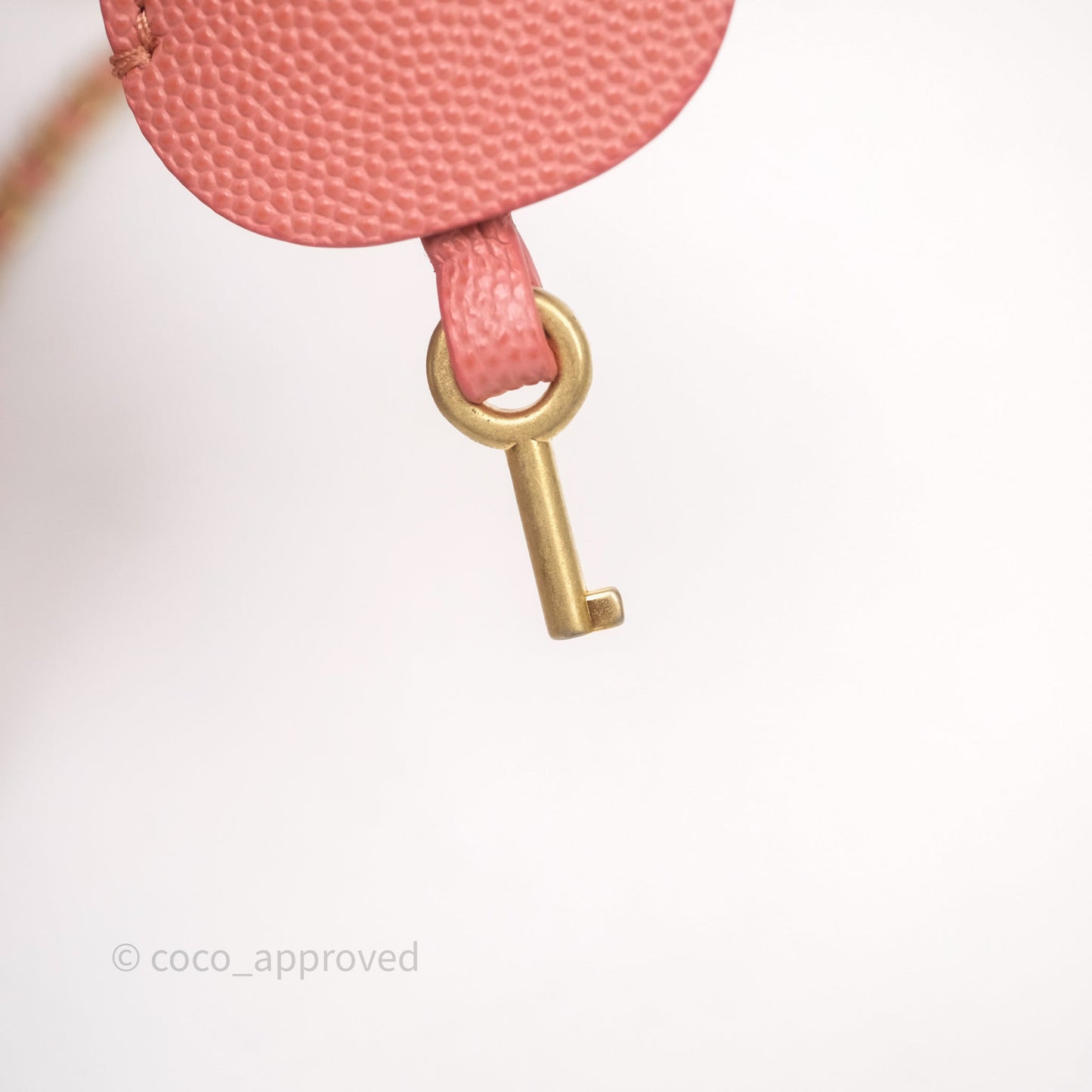 Chanel Quilted Small CC Filigree Vanity Case Pink Caviar Aged Gold Hardware
