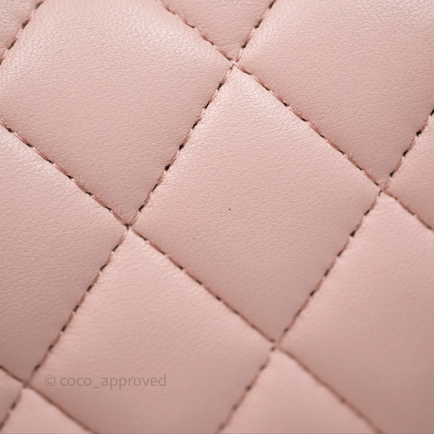 Chanel Top Handle Mini Rectangular Flap Pink Lambskin Gold Hardware