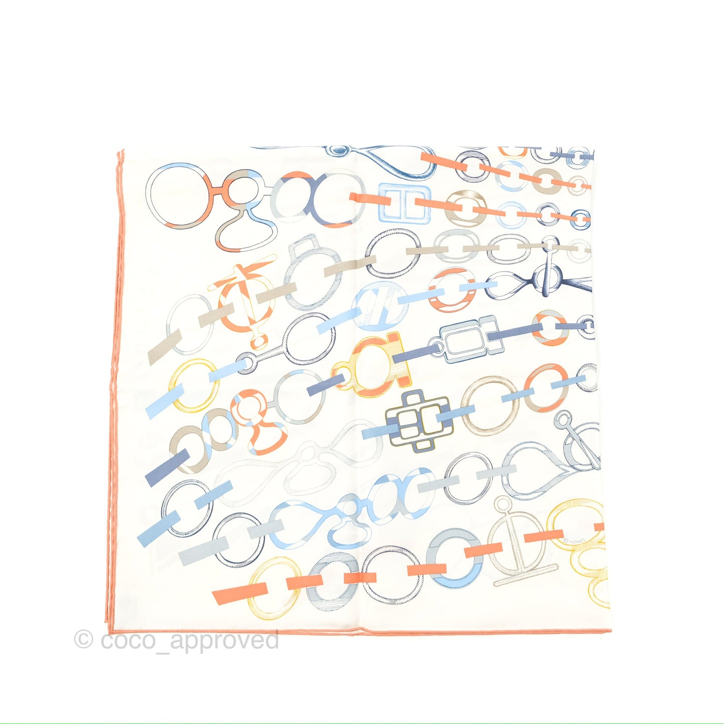 Hermès Do Re Boucles Scarf 90