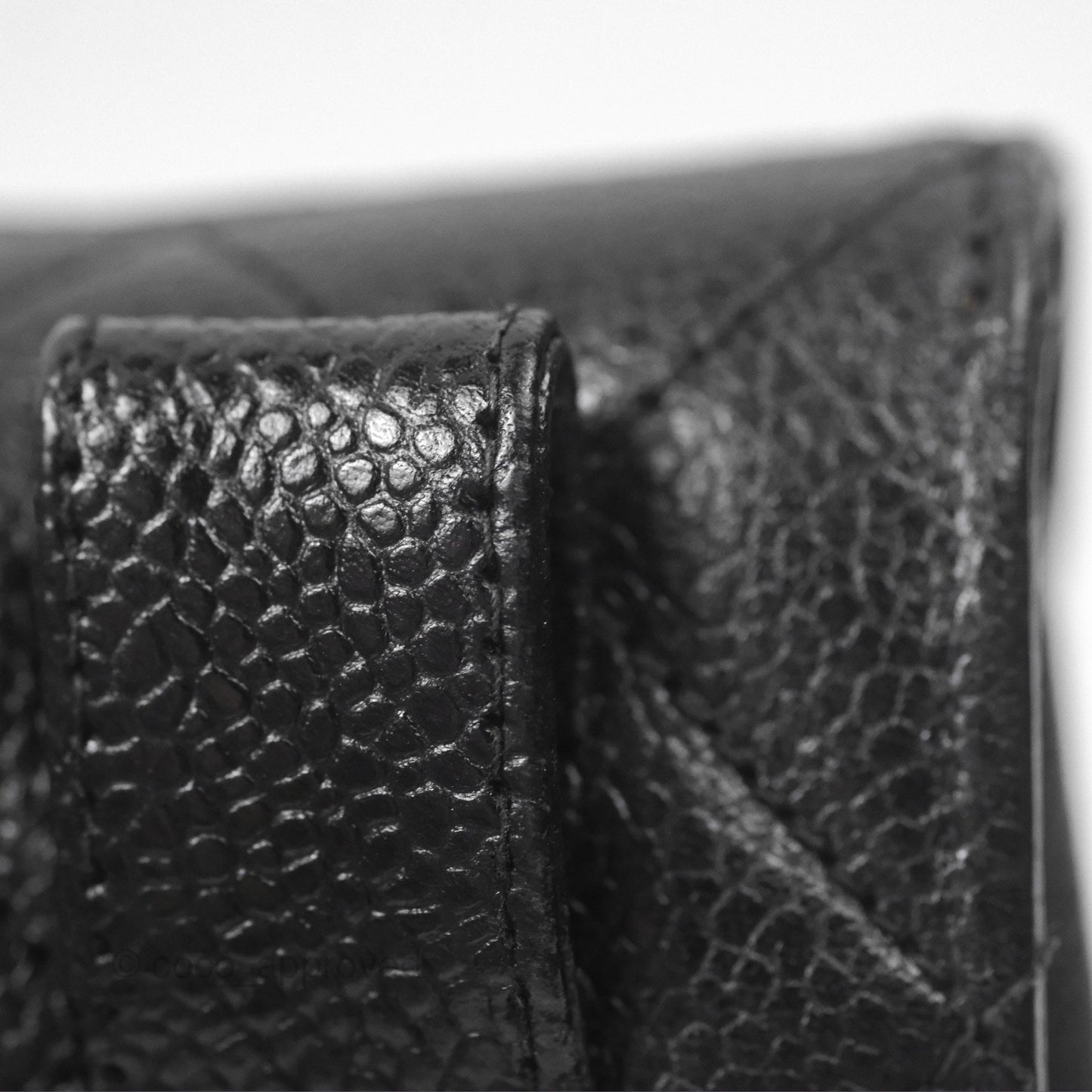 Chanel Vintage Belt Bag Black Caviar 24K Gold Hardware