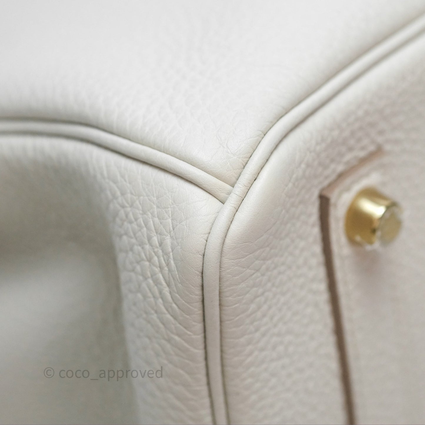 Hermès Retourne Birkin 35 Beton Togo Gold Hardware