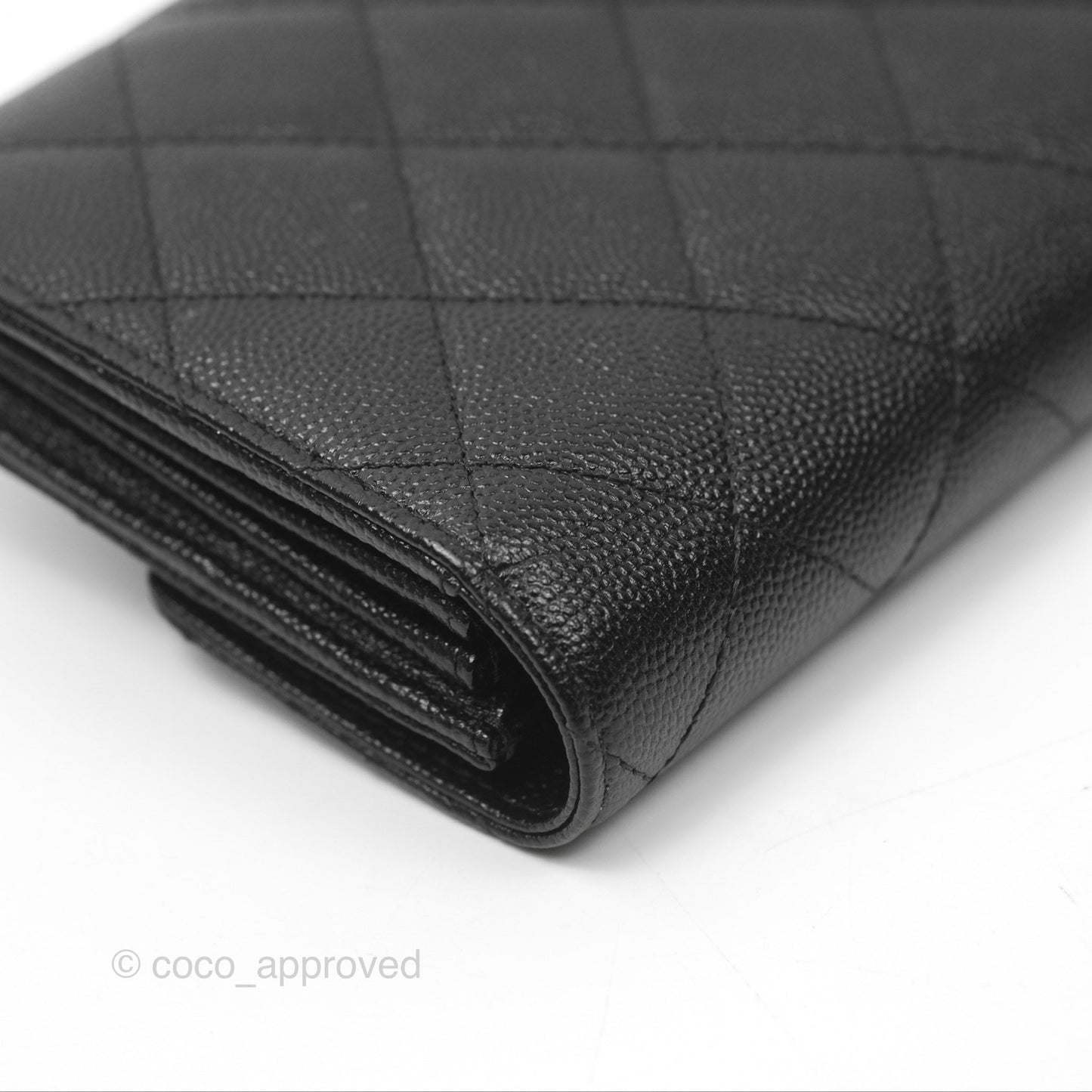 Chanel Golden Class Black Caviar Wallet Gold Hardware