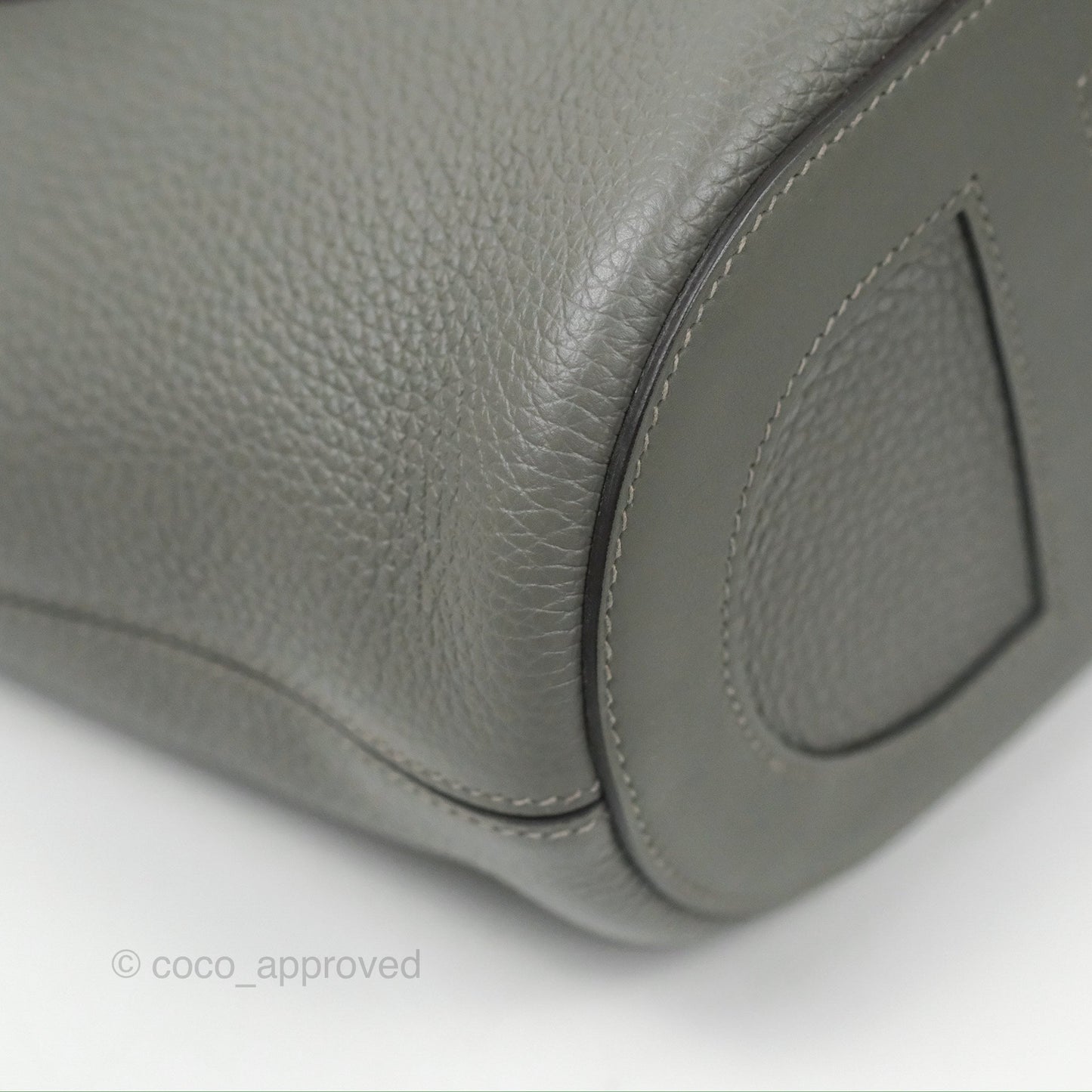 Hermes In-The-Loop 18 Gris Meyer 0L Clemence Gold Hardware