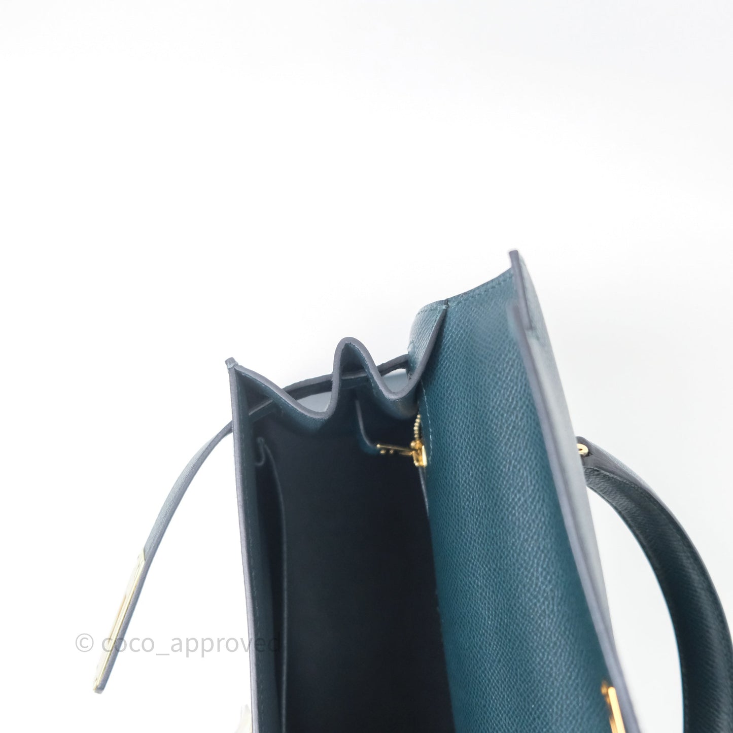 Hermès Kelly 28 6O Vert Cyprès Epsom Gold Hardware