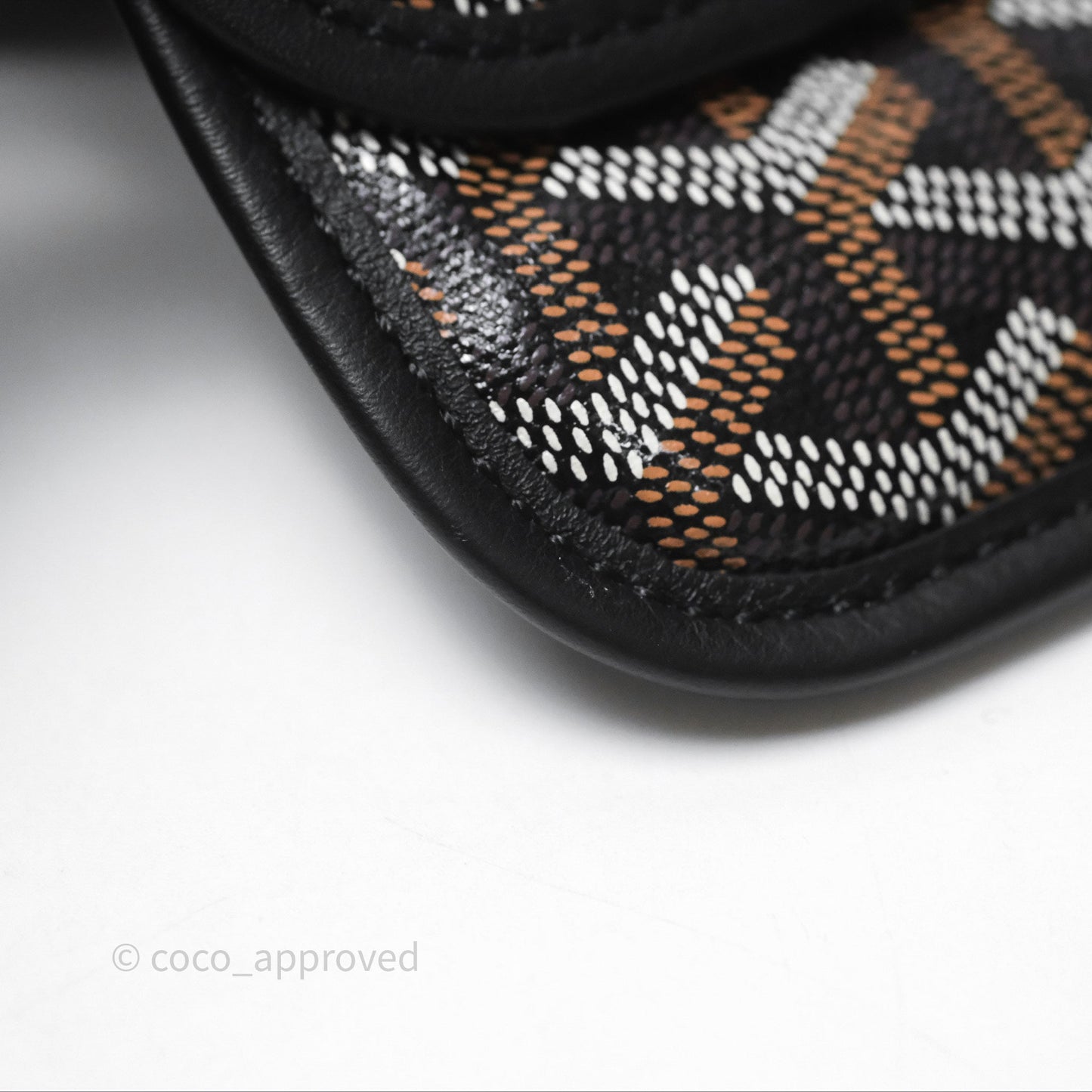 Goyard Anjou Mini Bag Goyardine Canvas Black