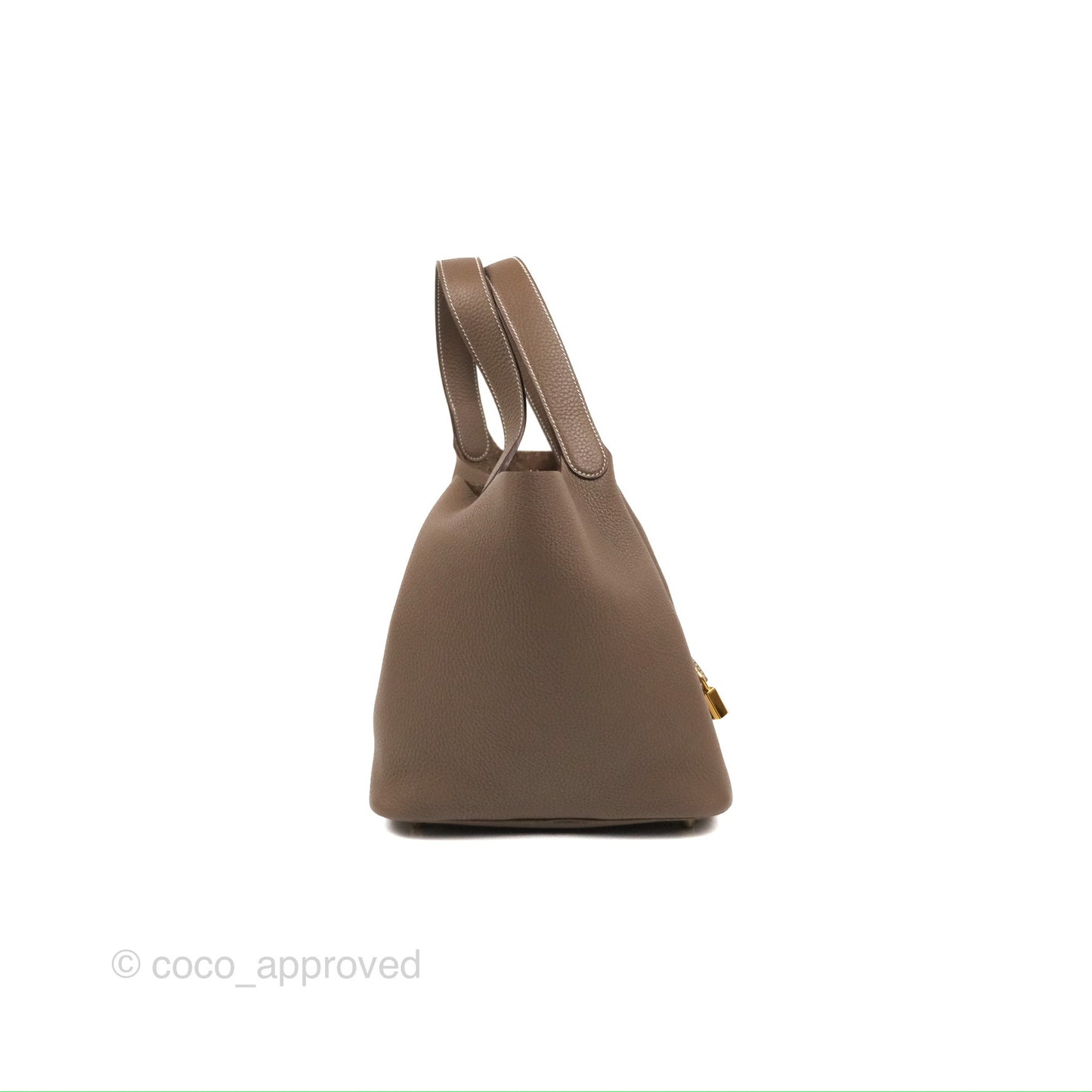 Hermès Picotin 22 Etoupe Clemence Gold Hardware