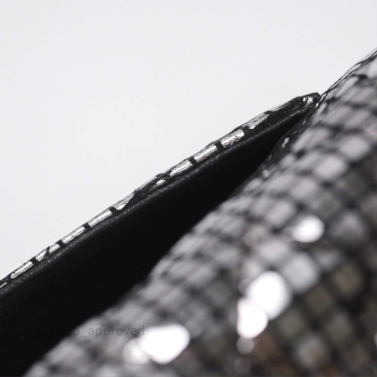 Chanel Mirror Reissue 2.55 Quilted Silver Suede Calfskin Gun Metal Hardware