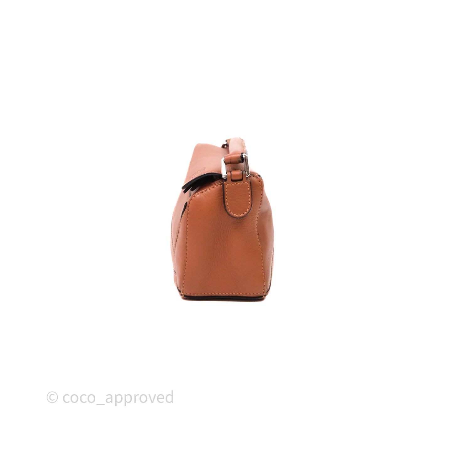 Loewe Mini Puzzle Bag Tan Calfskin Gold Hardware