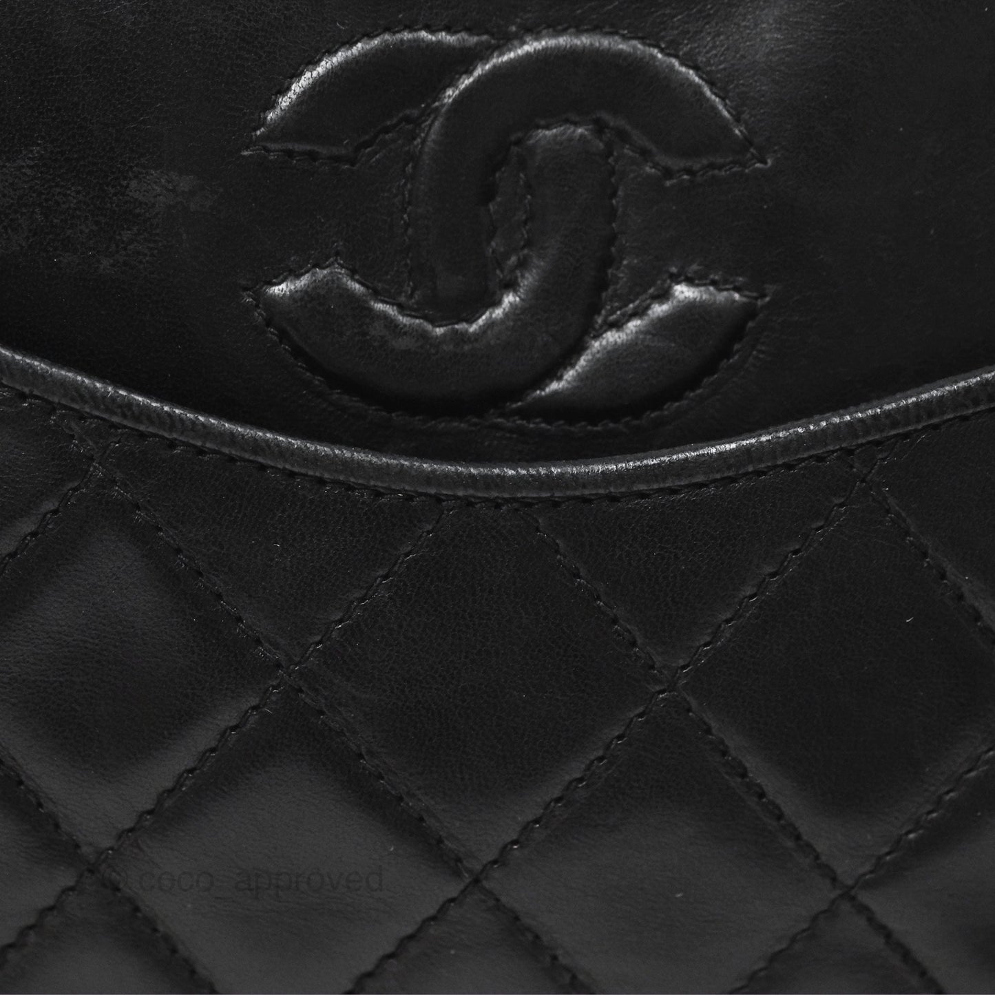 Chanel Vintage Camera Bag Black Lambskin Gold Hardware