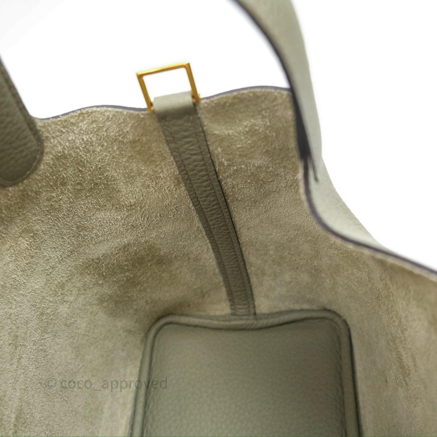 Hermès Picotin 18 Lock Sauge Q1 Clemence Gold Hardware