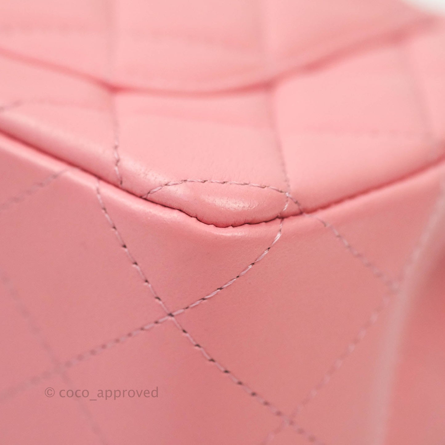 Chanel Classic Quilted Mini Rectangular Flap Pink Lambskin Aged Gold Hardware