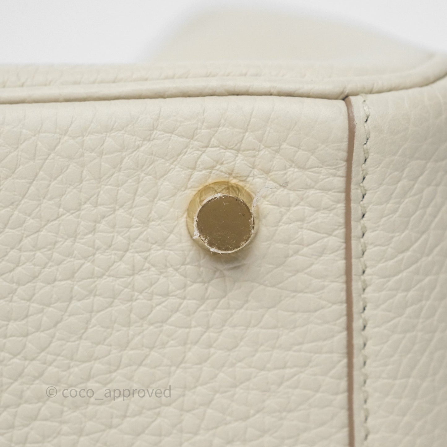 Hermès Lindy 26 Beton 8L Clemence Gold Hardware