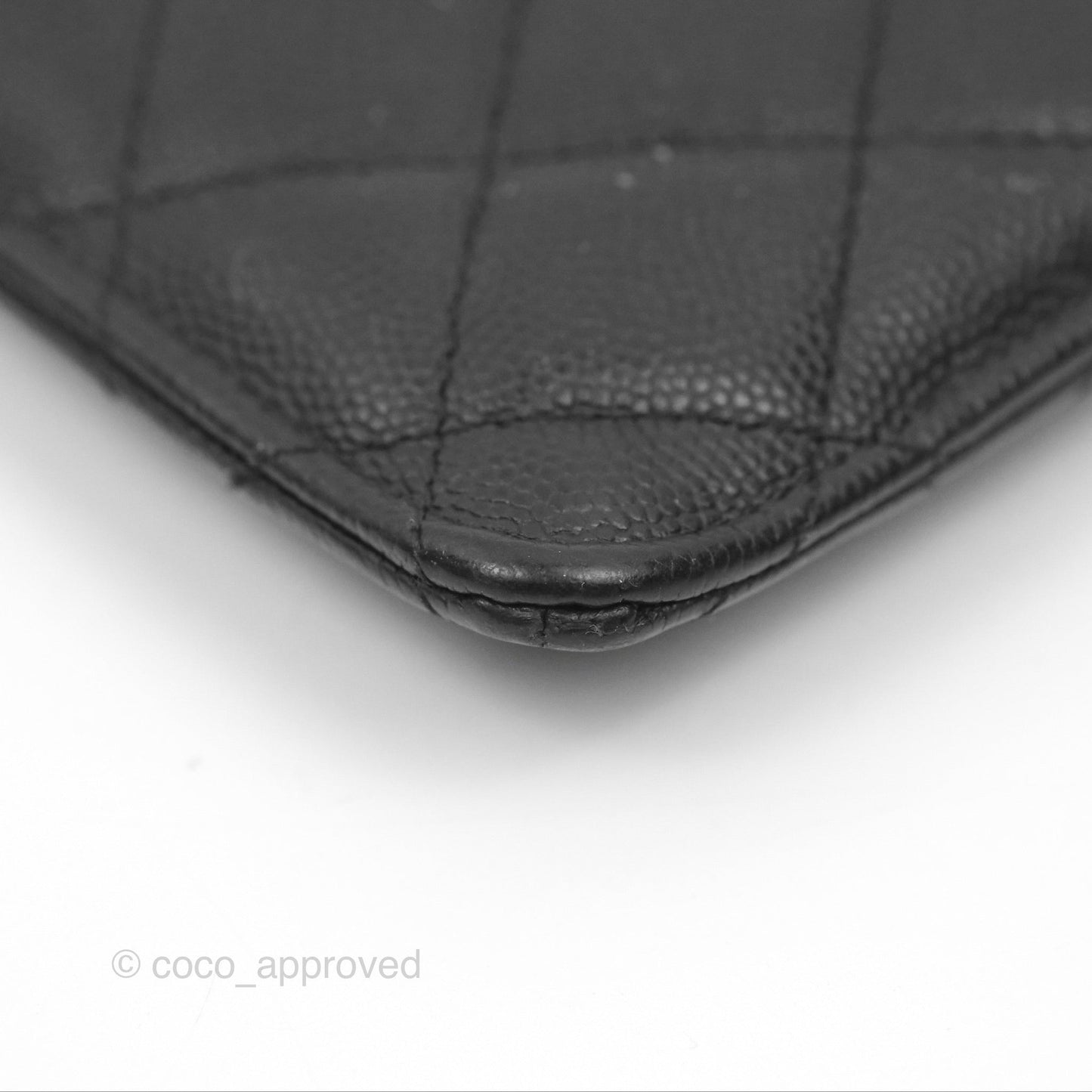 Chanel Classic Long Wallet Pouch Black Caviar