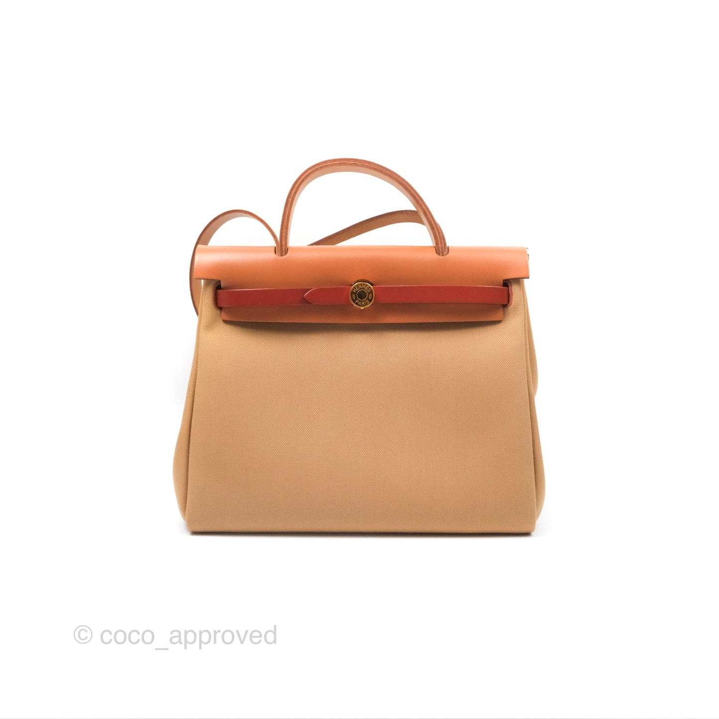 Hermès Herbag Zip 31 Retourne Chai 0M/ Natural Sable 21/ Fauve 34/ Cuivre 6C